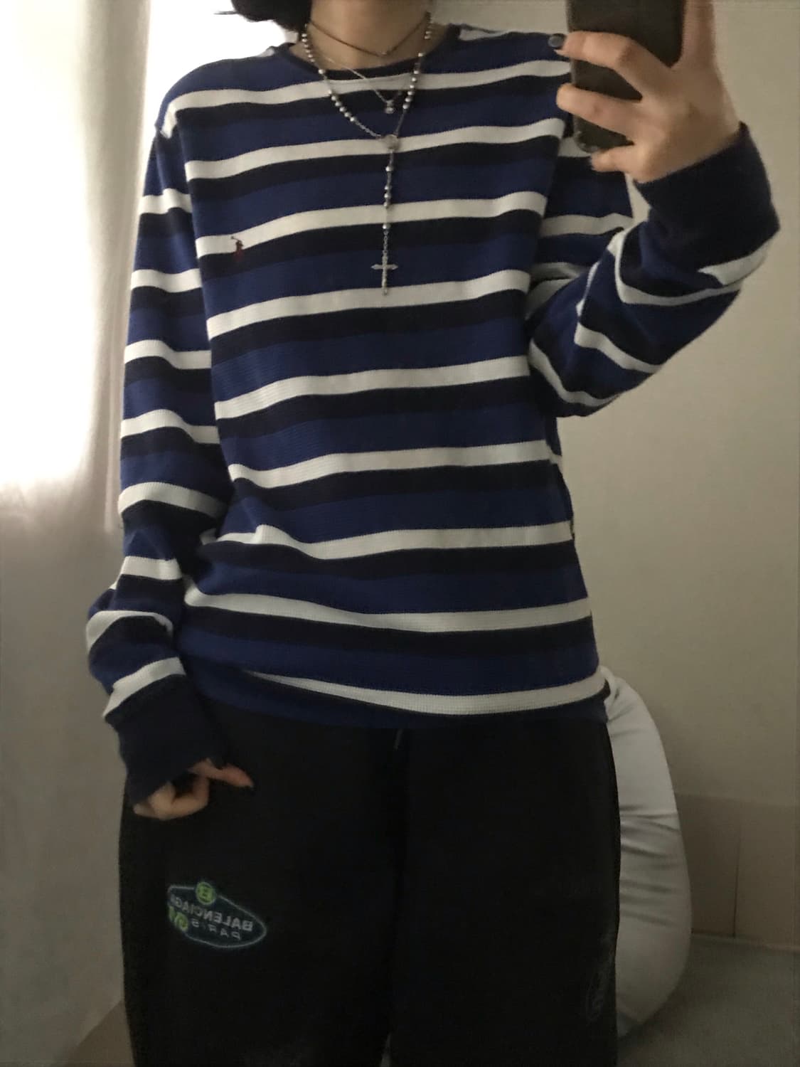 폴로 스트라이프 와플 롱슬리브 상품이미지6