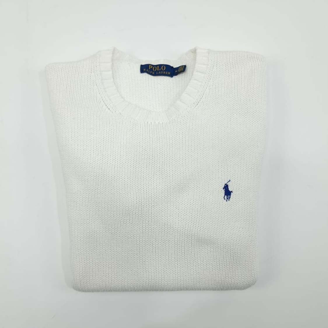 S-M 폴로 화이트 긴팔 니트 knit (CT947) 상품이미지7