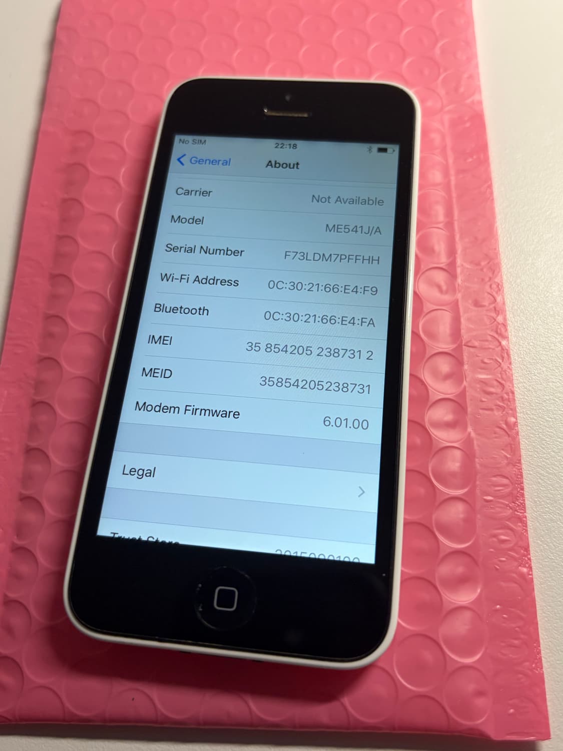 [5월6일 예약판매분] 아이폰 5c 화이트 16기가 #7312 상품이미지5