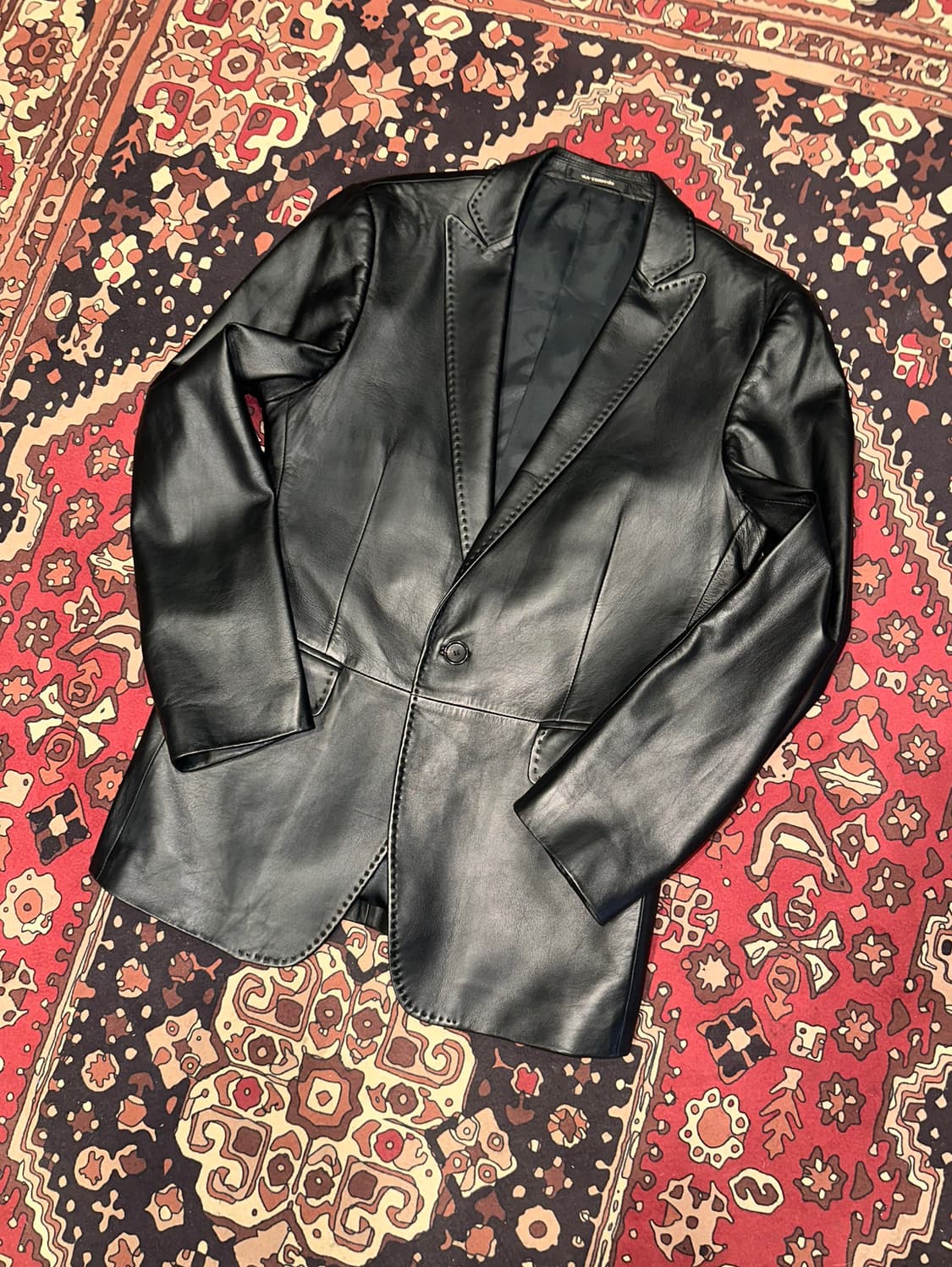 ( L ) 가죽자켓 레더자켓 가죽마이 기죽셔츠 가죽블레이저 상품이미지2