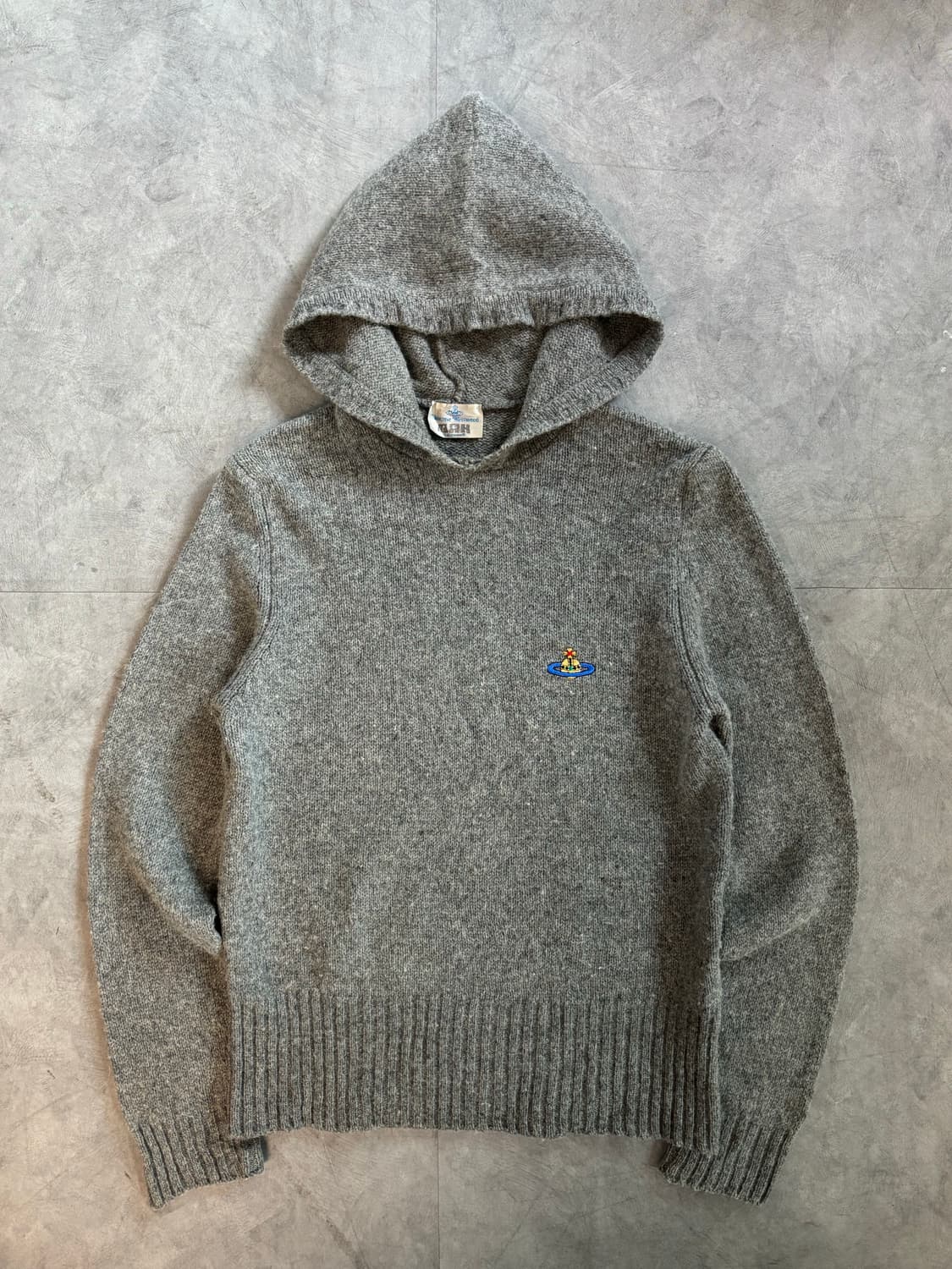 Vivienne Westwood 비비안웨스트우드 90s 그레이 니트 후드 상품이미지6