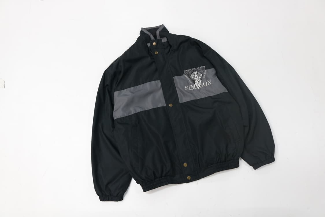 SIMPSON 심슨 스포츠 오스트레일리아 빈티지 하운드 자수 블루종 L 상품이미지4