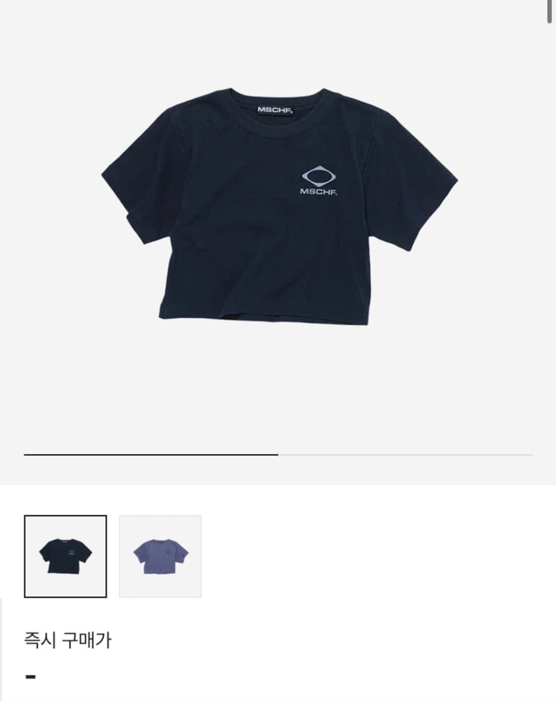 미스치프 롬버스 크롭 반팔 상품이미지1