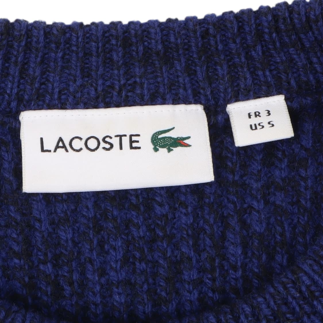라코스테 퍼플블루 울 골지 니트 상품이미지8