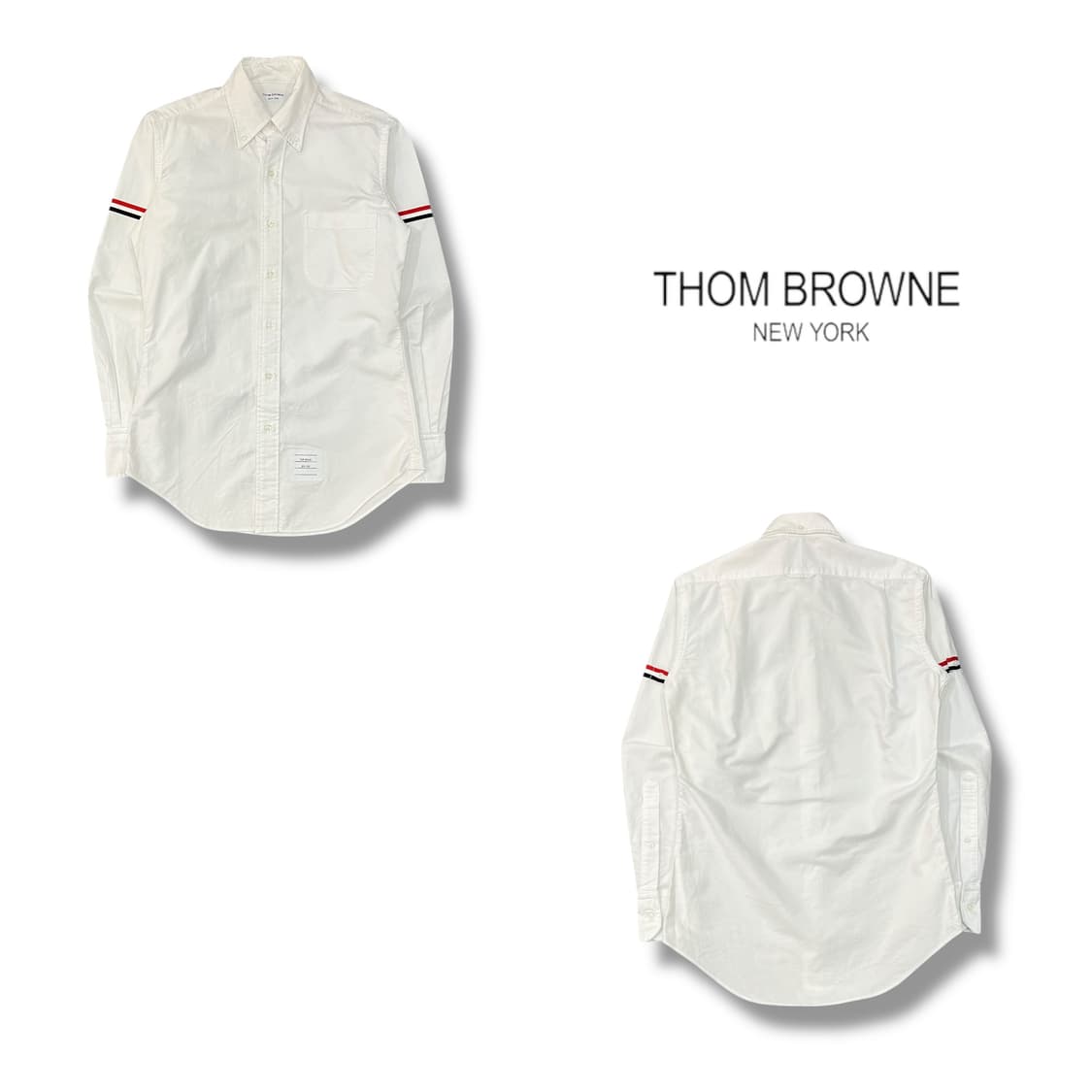 톰브라운 스트라이프 그로그랭 암밴드 셔츠 +명품감정서 y14281 상품이미지1