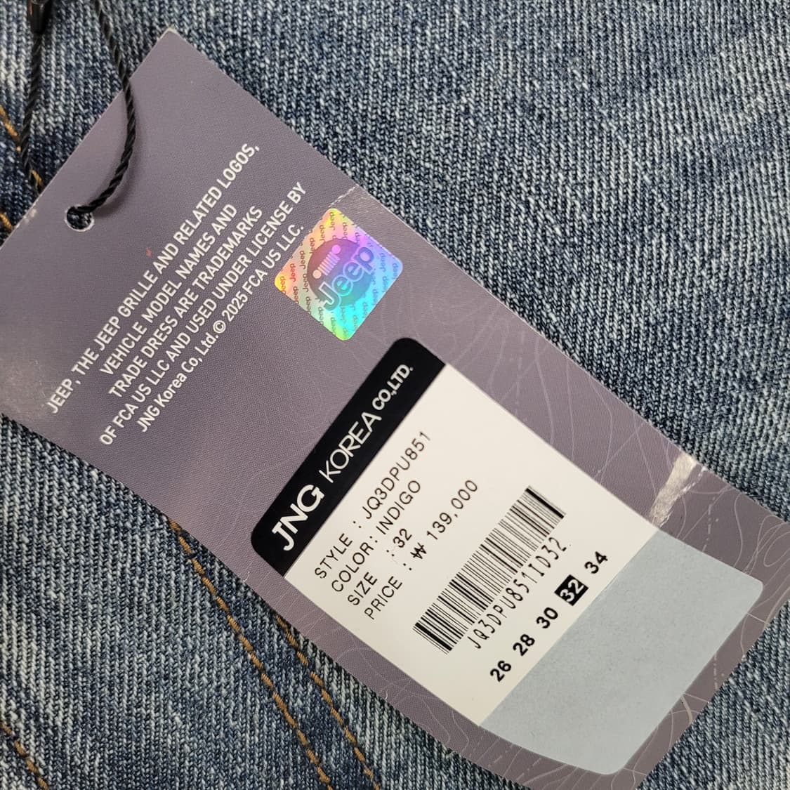 Jeep 지프 데님 카고 반바지 상품이미지2