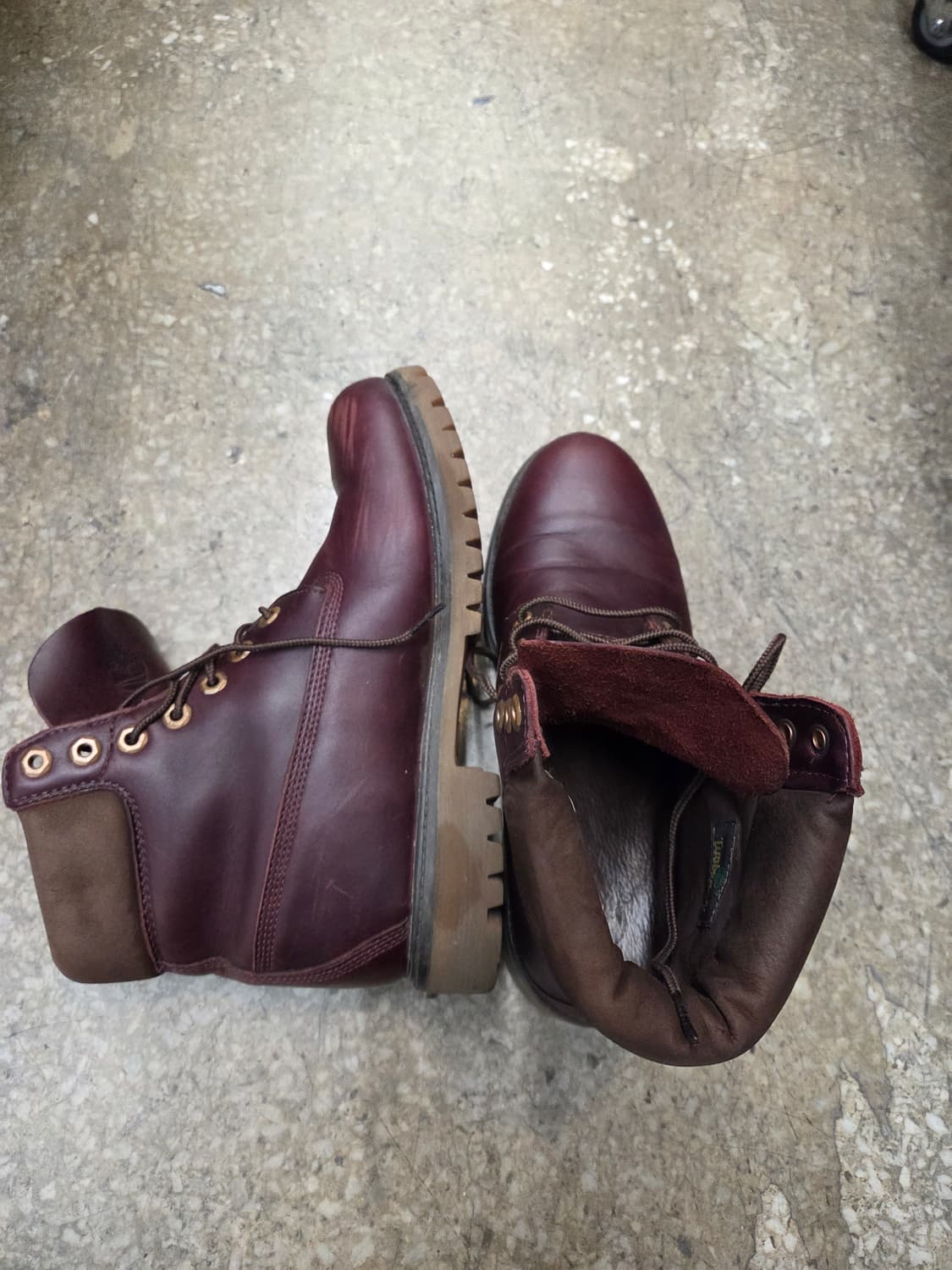 팀버랜드 남성 워커부츠 8w 버건디컬러 상품이미지3