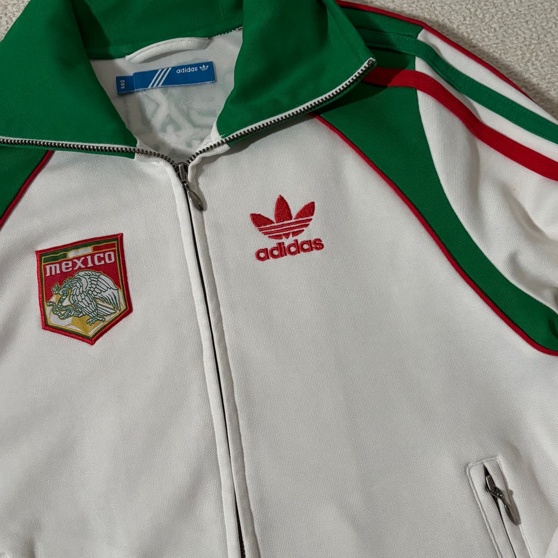 아디다스 멕시코 빨초흰 딱붙핏 져지 상품이미지3