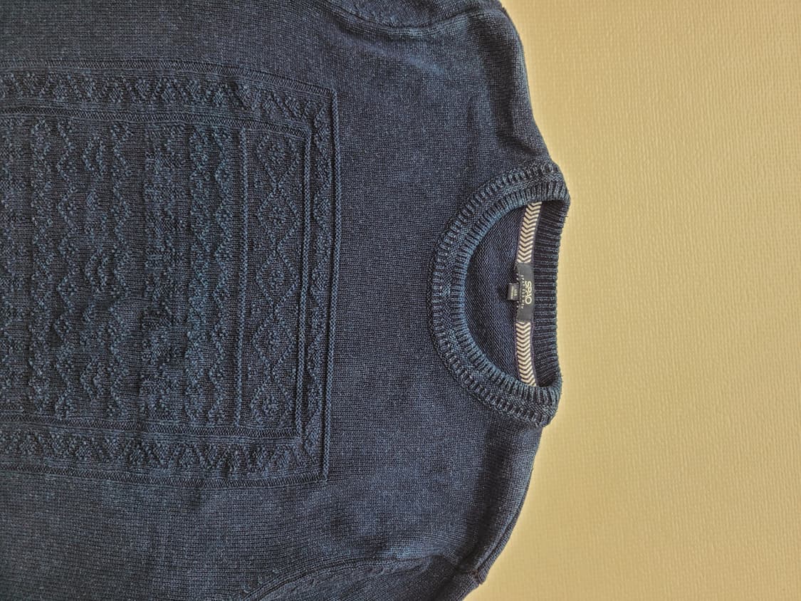 스파오 SPAO 남자 워싱 니트 105 인디고 상품이미지4