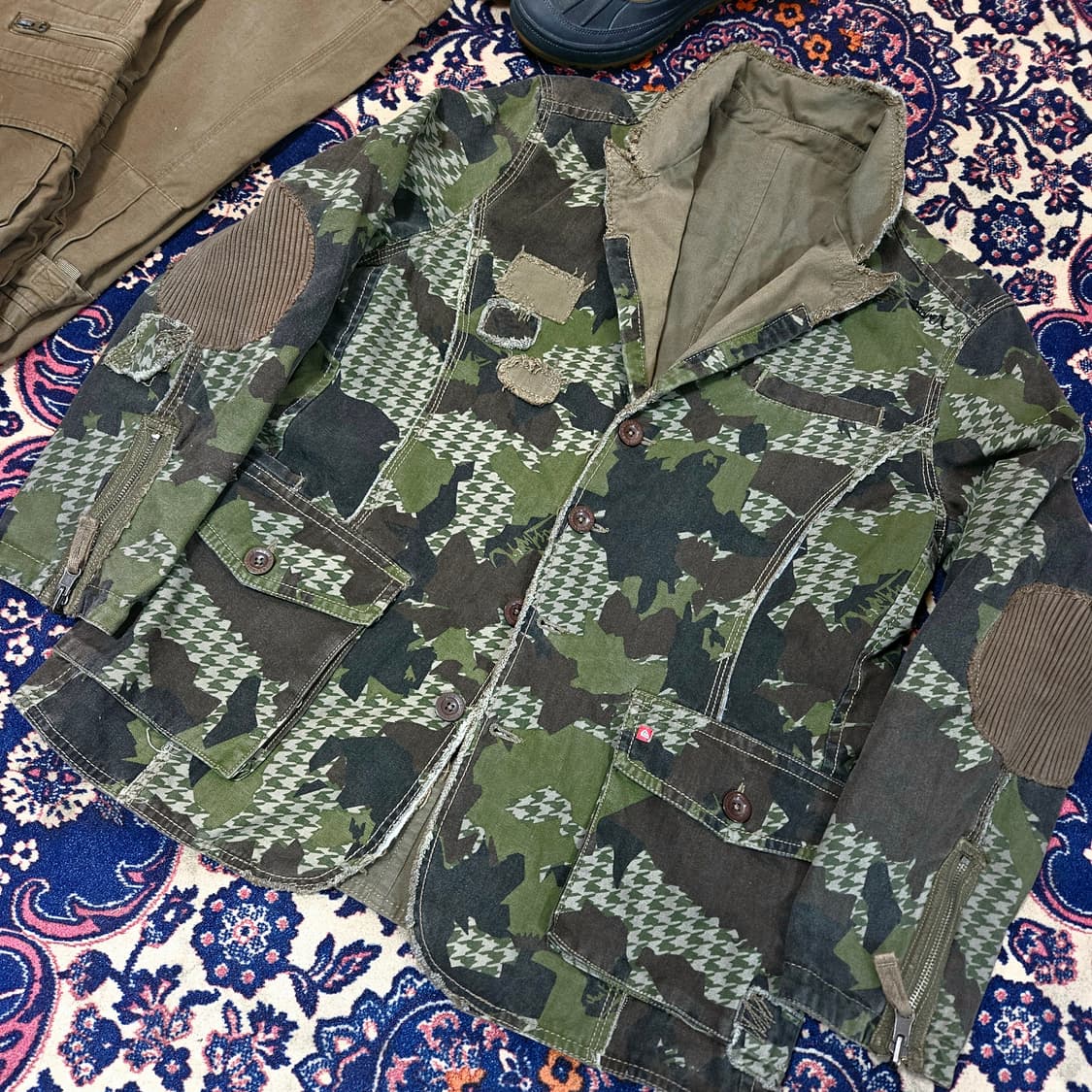 퀵실버(QuikSilver)00's 카모플라쥬 리버시블 야상 버튼 자켓 상품이미지2