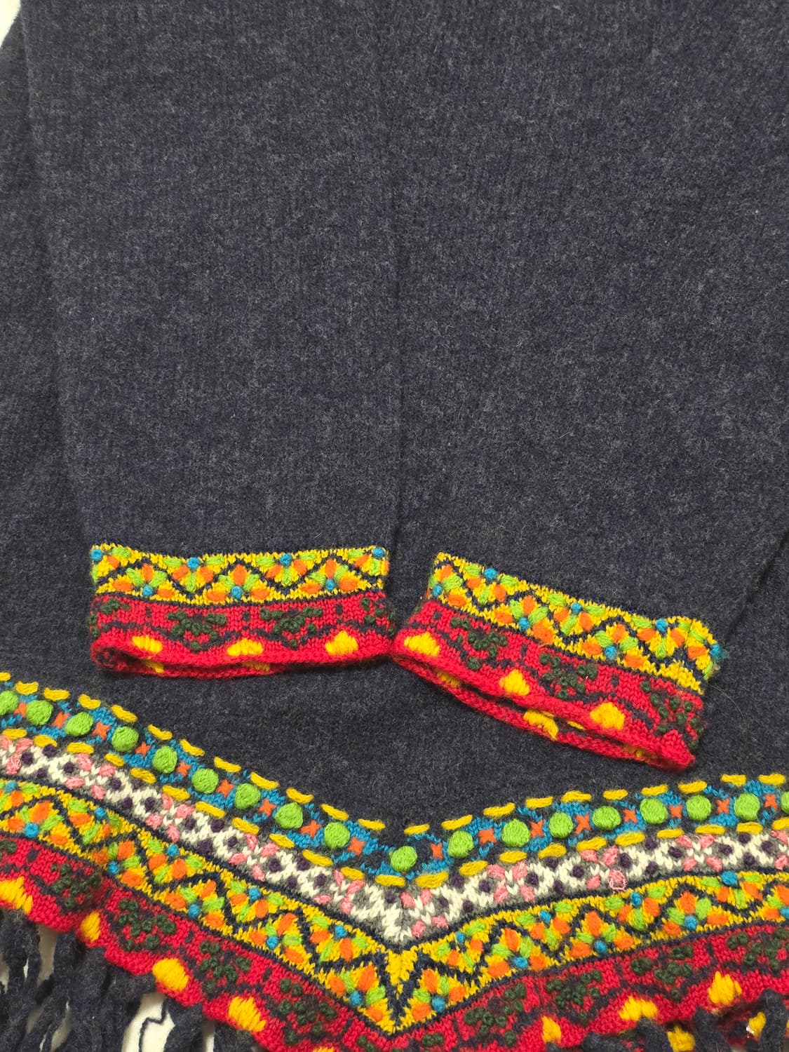 에스닉 보헤미안 모리걸 일본빈티지 니트 원피스 상품이미지7