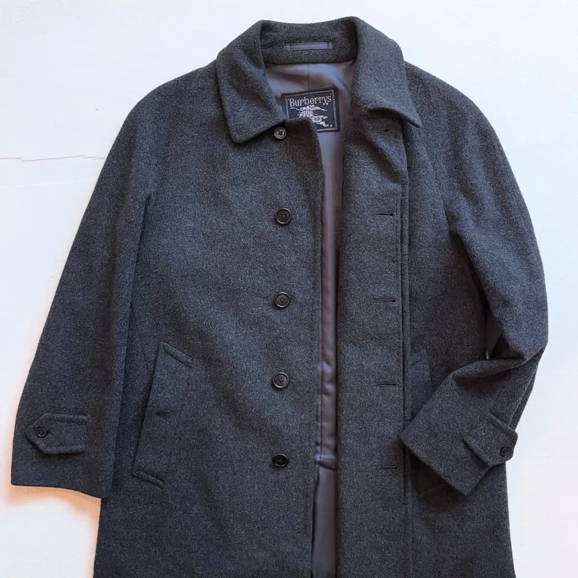 버버리 캐시미어 챠콜 맥 코트 상품이미지3