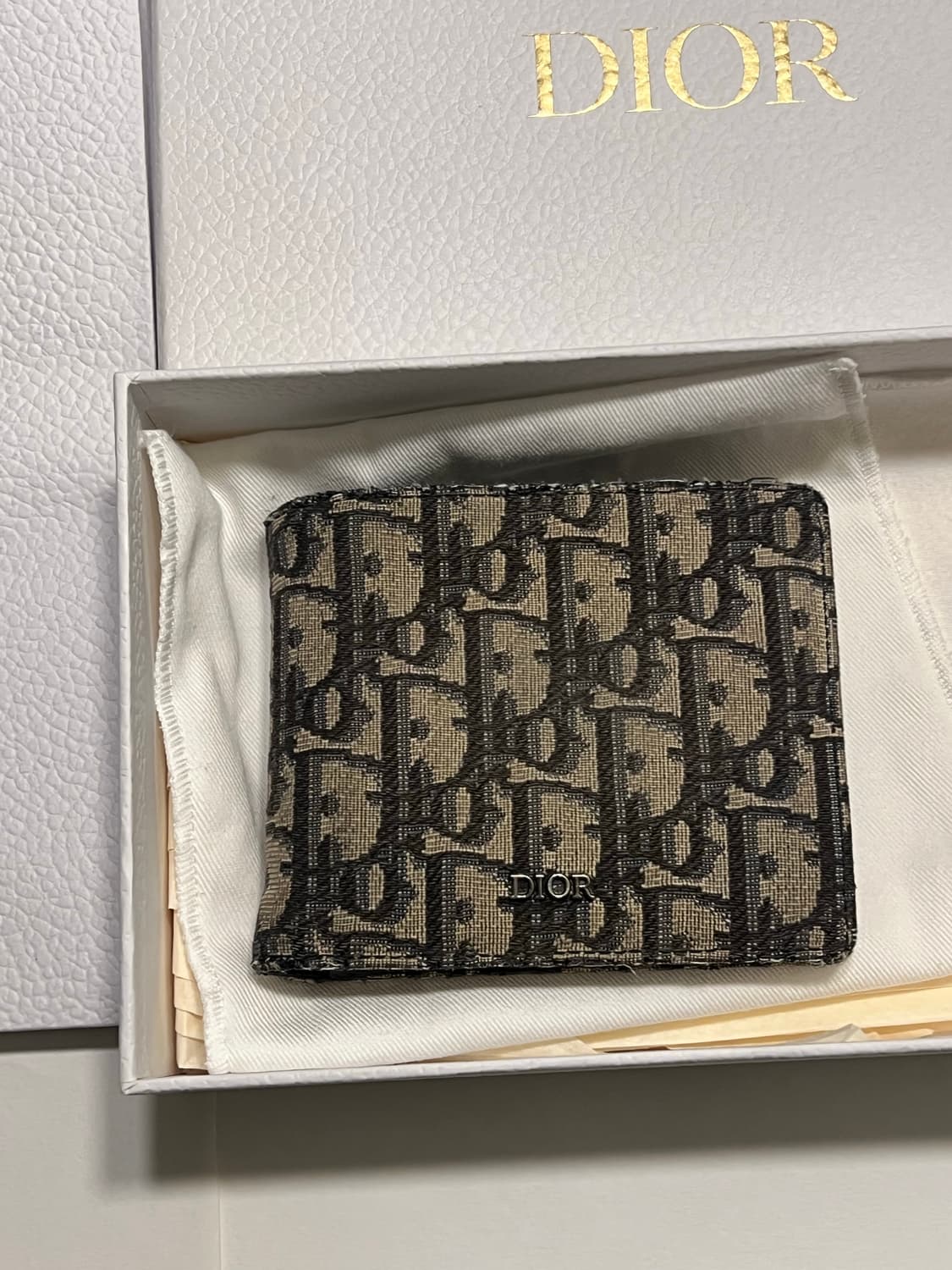 디올 오블리크 반지갑 풀박스 상품이미지4