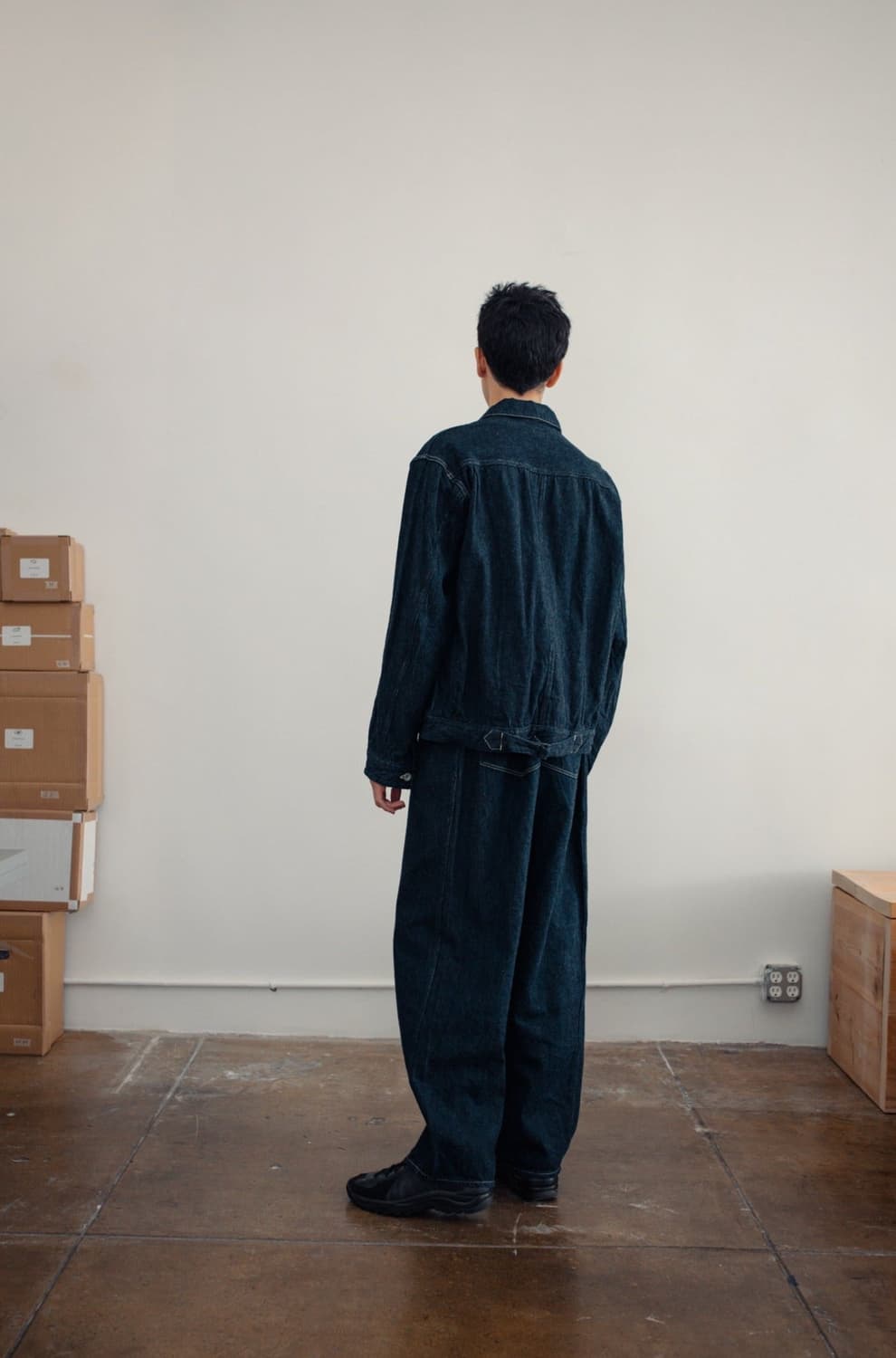 20ss comoli 코튼 데님 스트링 팬츠 2사이즈 상품이미지8