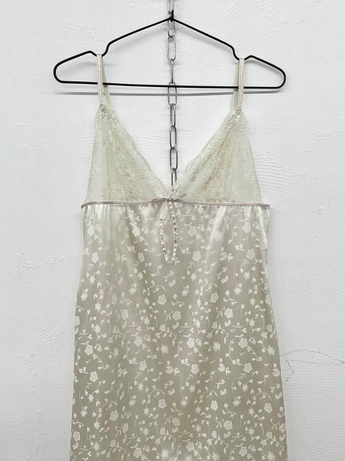 새틴 자카드 레이스 슬립 상품이미지5