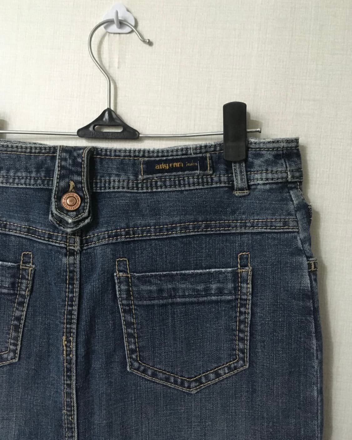 detail denim midi skirt 상품이미지4