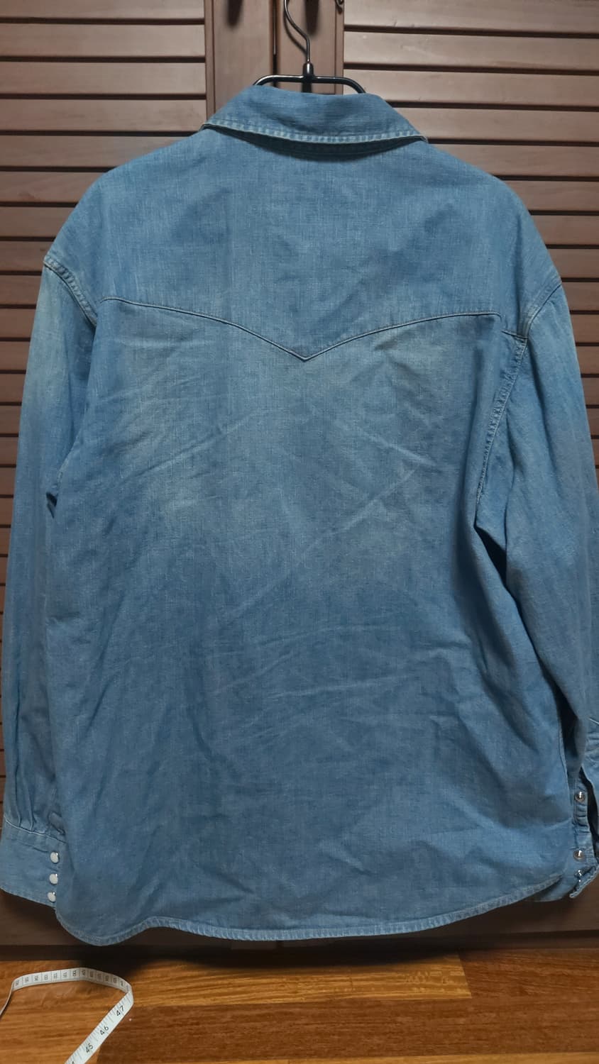 [M]아트이프액츠 웨스턴 데님 셔츠 빈티지 인디고 상품이미지3