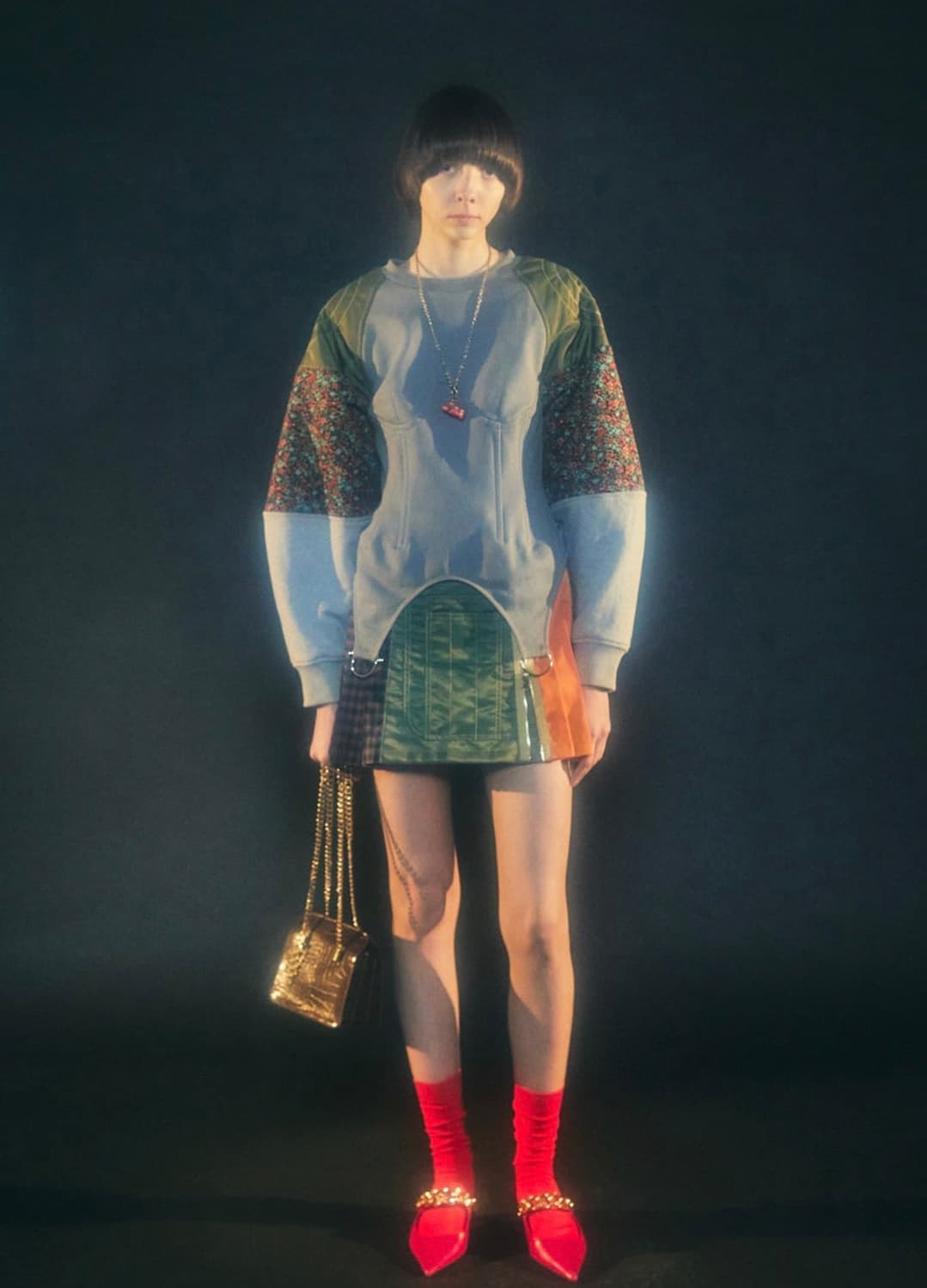 앤더슨벨 포 우먼 MA-1 마이크로 미니 스커트 상품이미지2