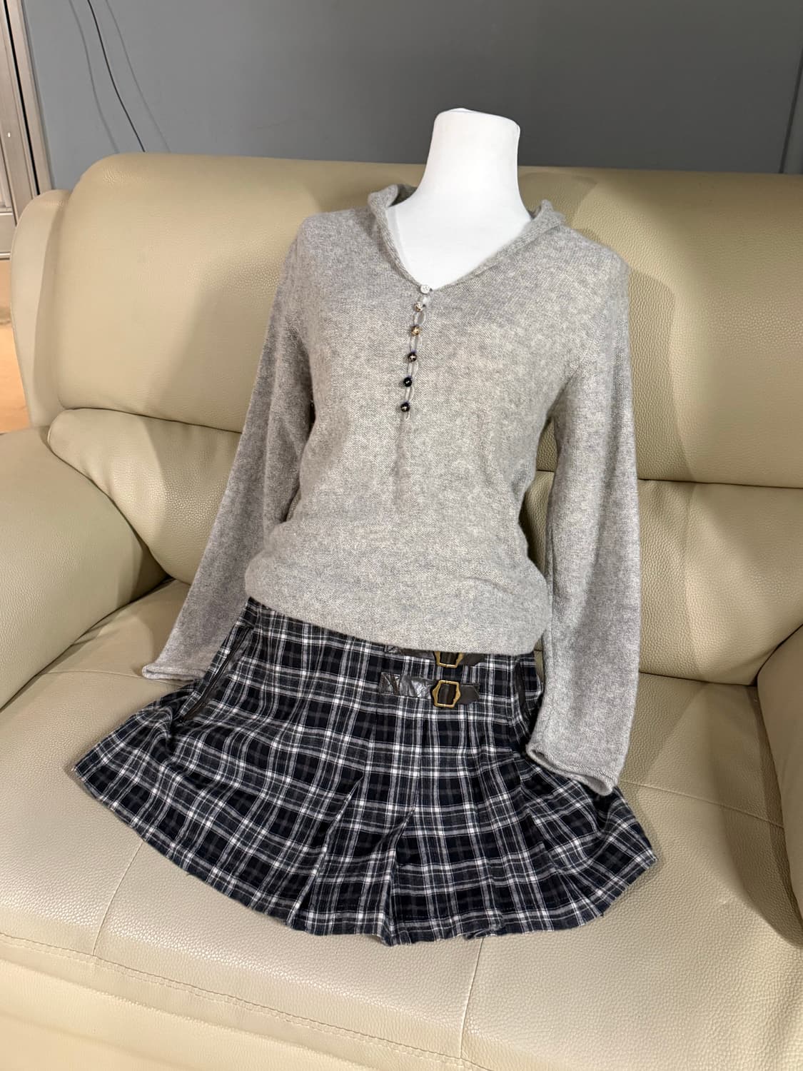 Kawaii preppy girl codi set 상품이미지1