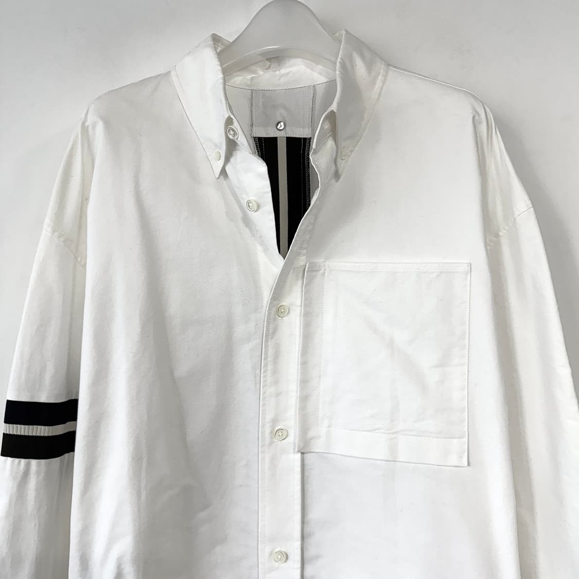 시스템옴므 텍스처 블록 코튼 셔츠 상품이미지2