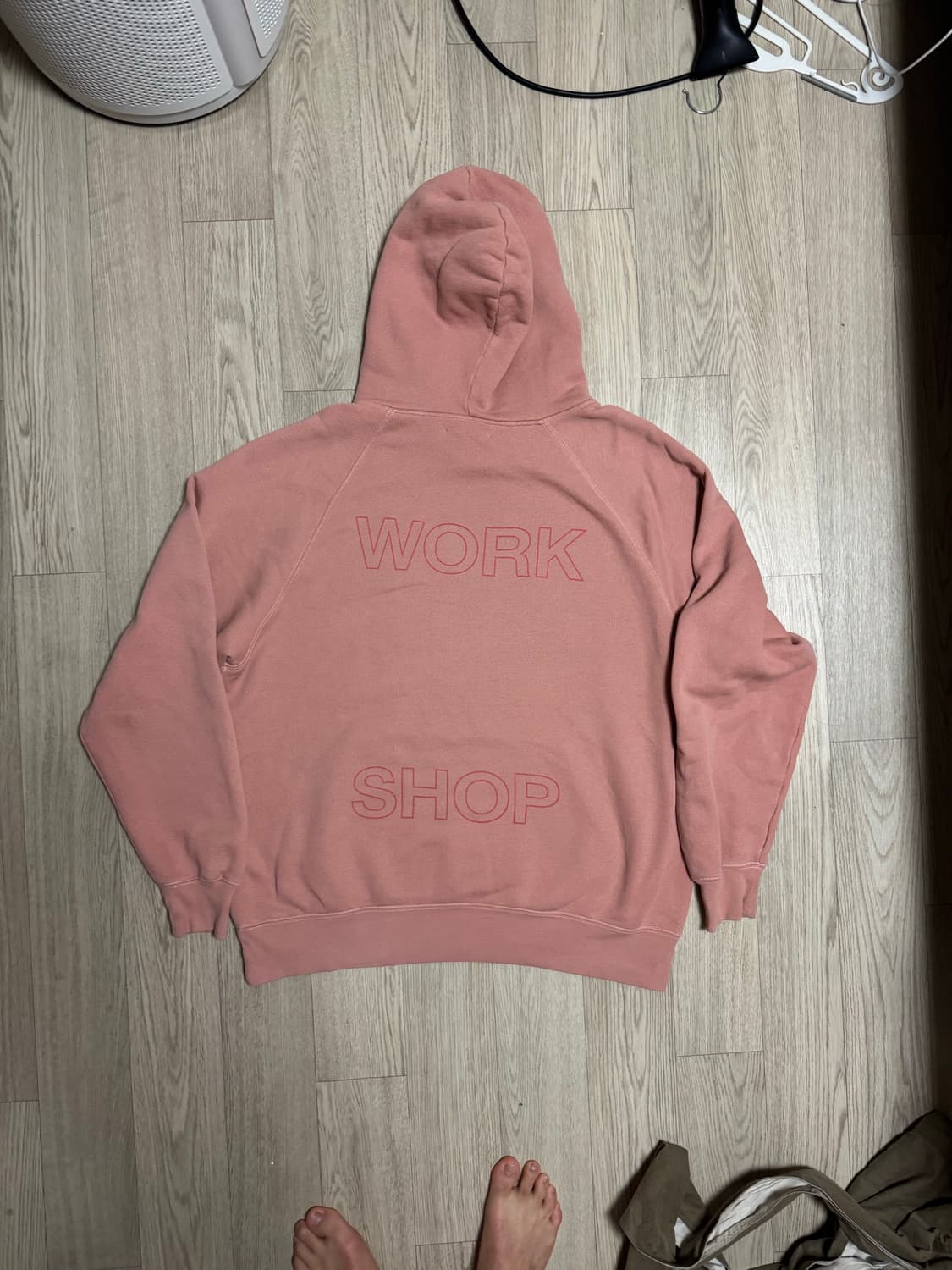 아워레가시 워크샵 후드 스웨트셔츠 핑크 오렌지 상품이미지3