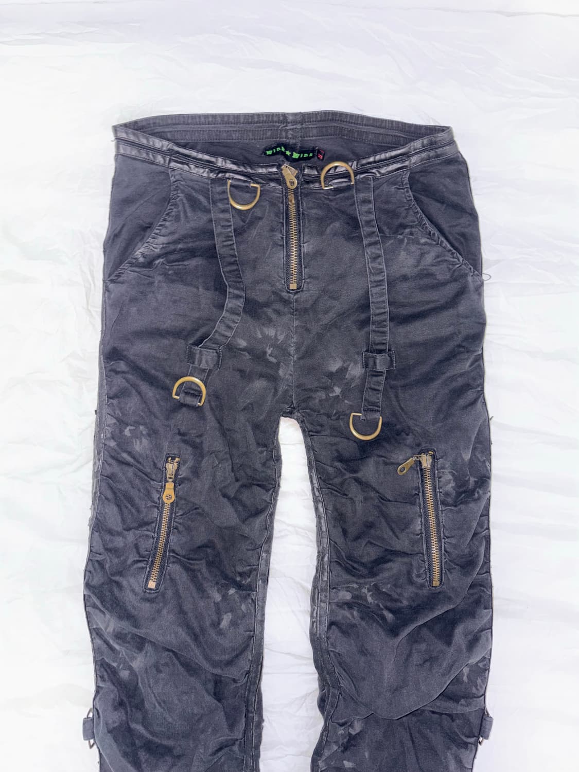 락펑크 슬림 벨티드 팬츠  상품이미지2