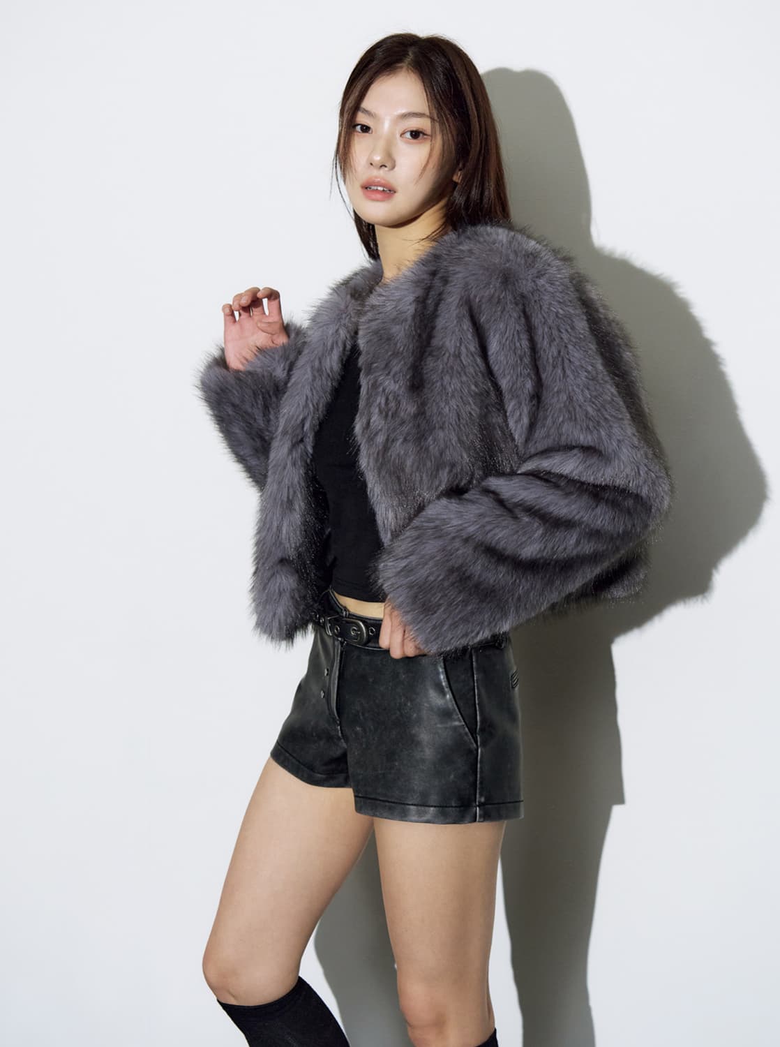 헬레네파리스 퍼자켓 그레이 상품이미지1