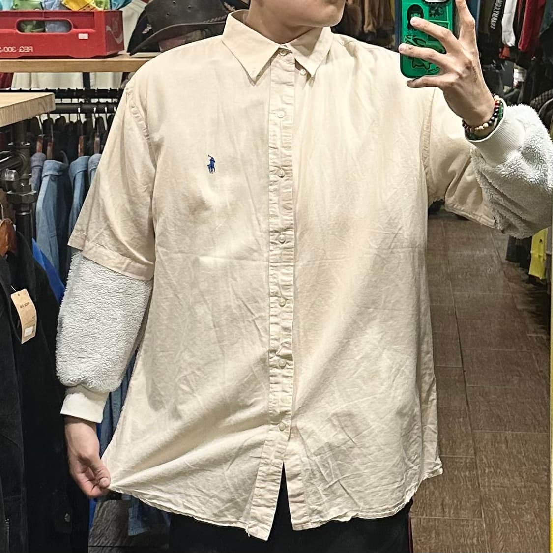 [HI] 폴로 랄프로렌 반팔셔츠 베이지 상품이미지1