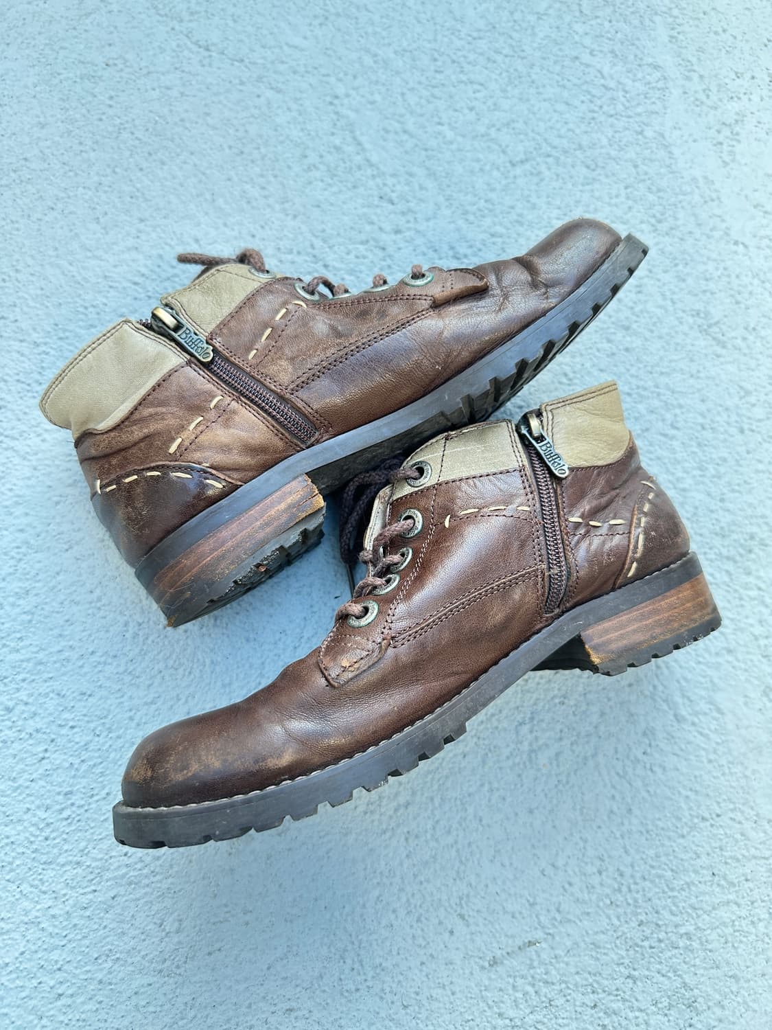 BUFFALO vintage western leather boots 상품이미지3