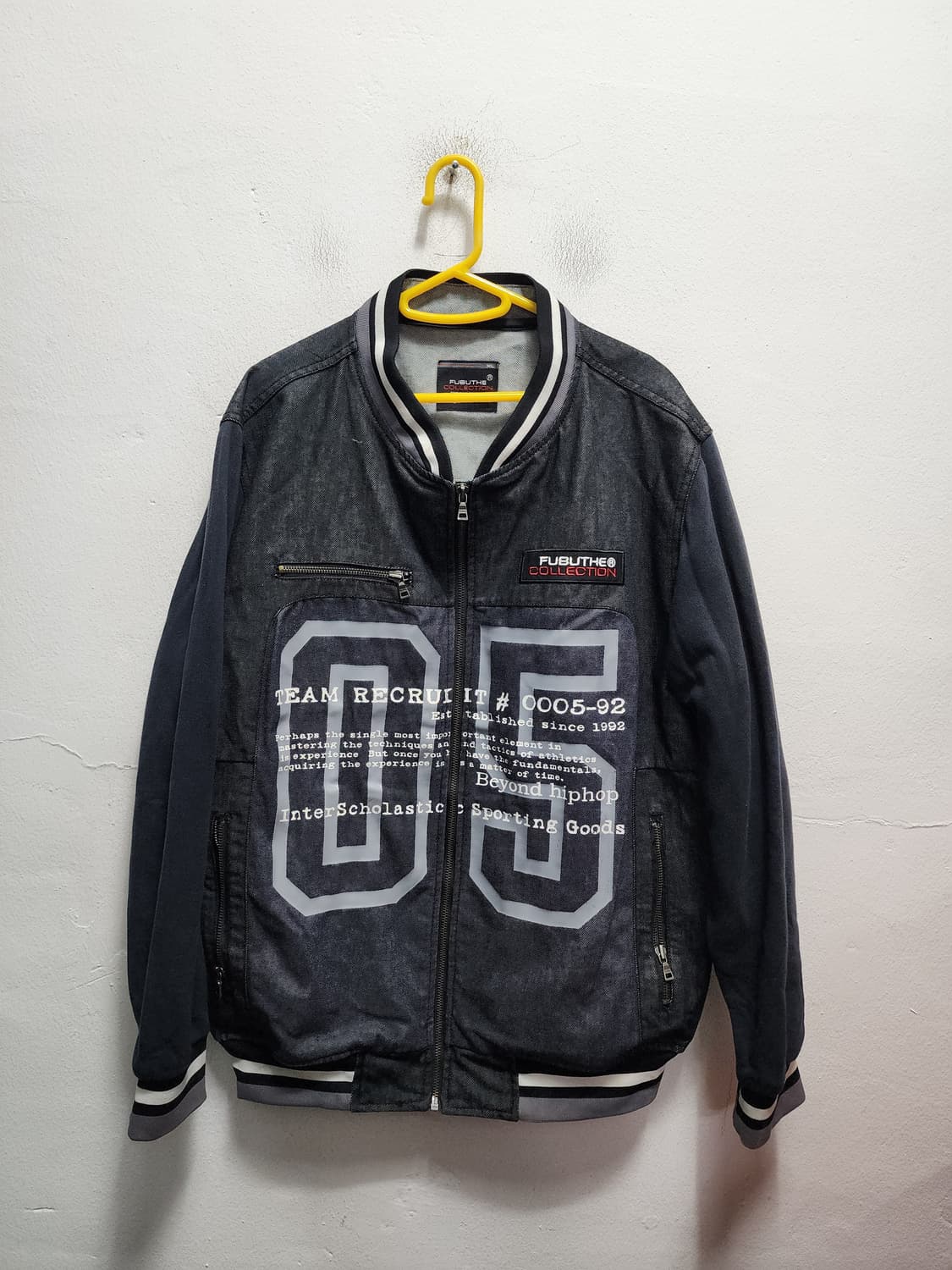 00s FUBU 푸부 빈티지 데님 집업 자켓 XL 상품이미지1