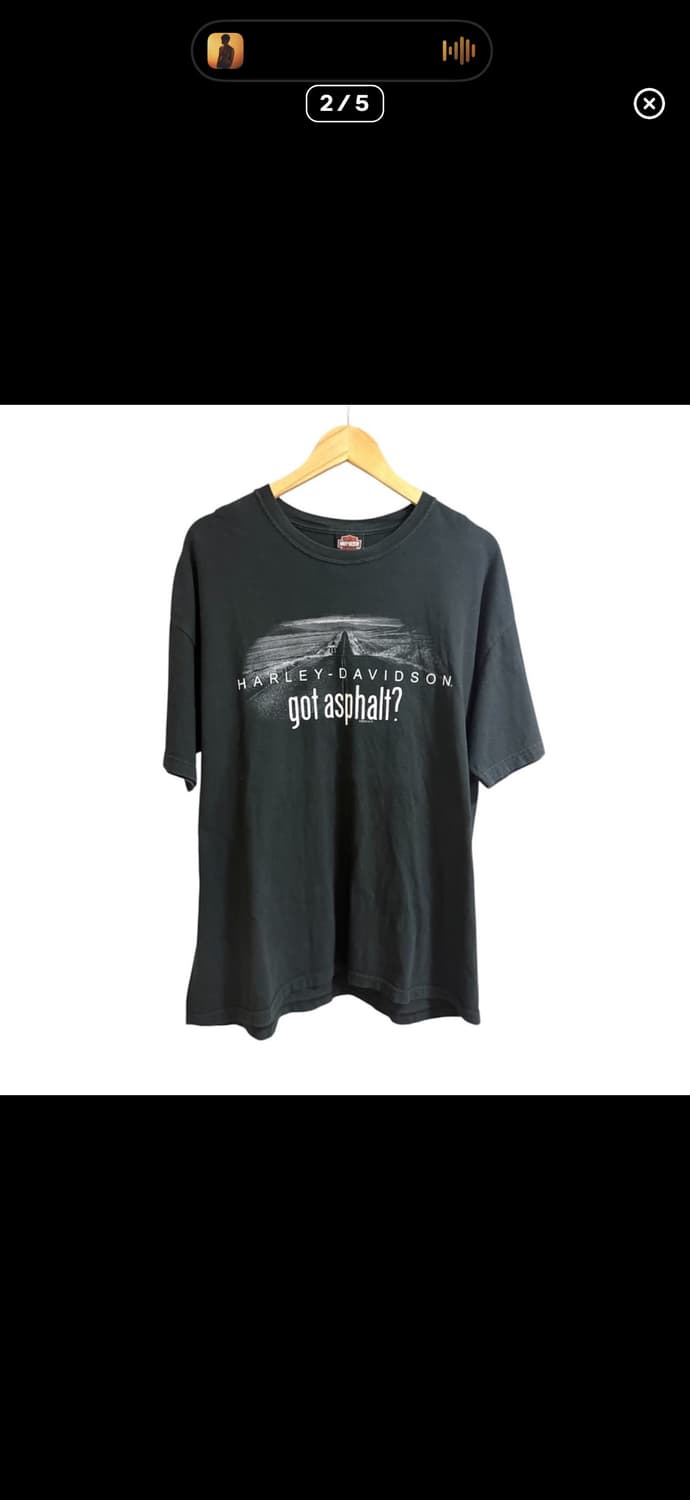 빈티지 할리데이비슨 “Got Asphalt?” 티셔츠 XL 상품이미지2