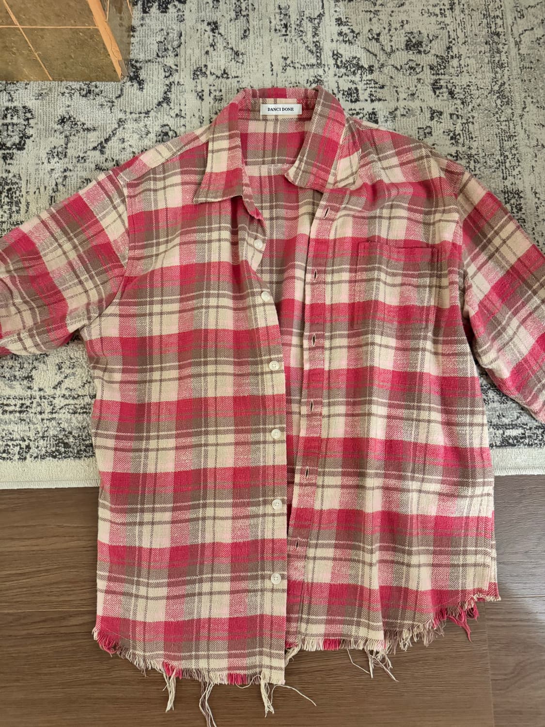 빈티지 체크셔츠 상품이미지1