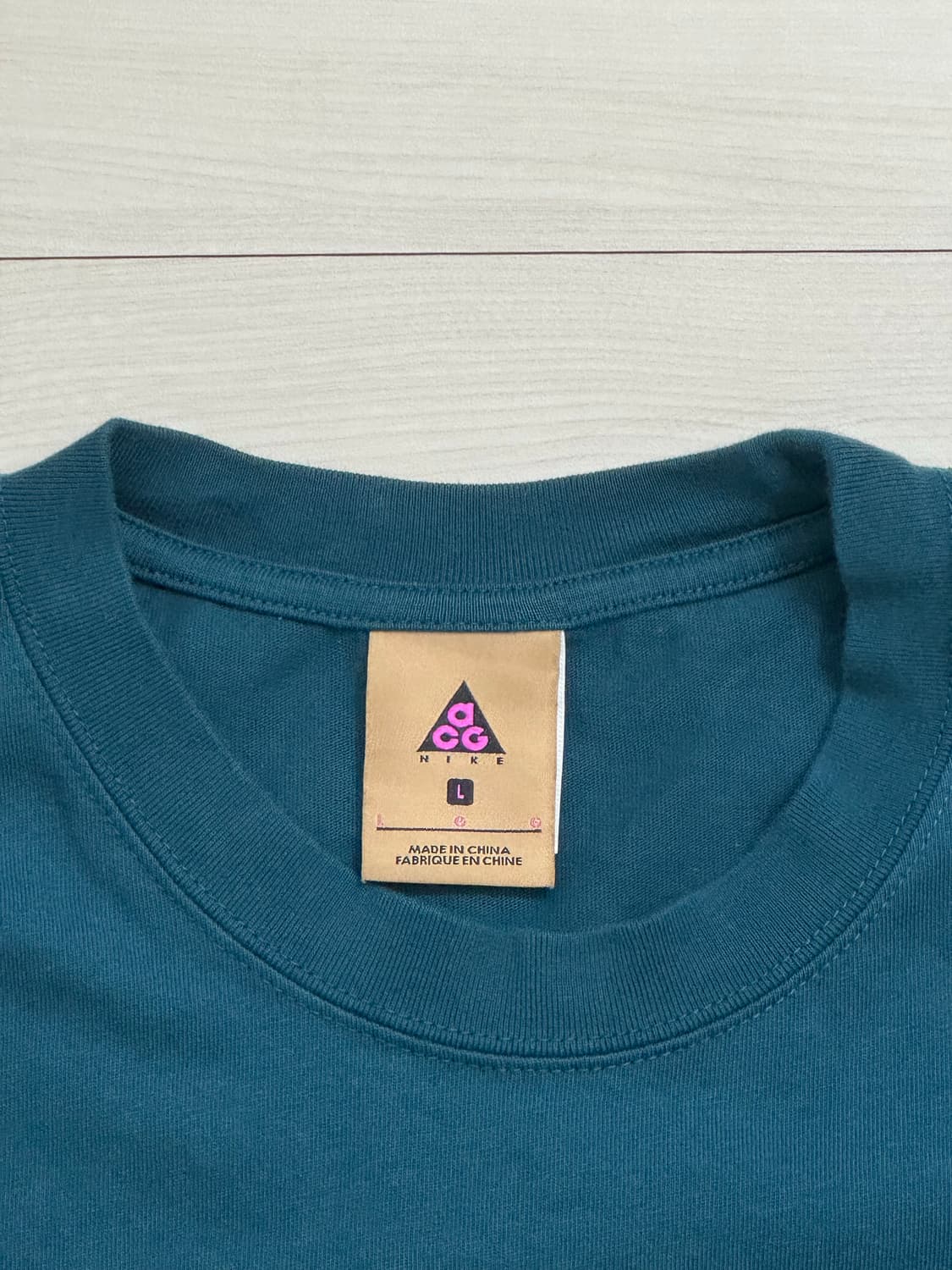 나이키 ACG 반팔 티셔츠 미드나잇 터콰이즈 US L 상품이미지2