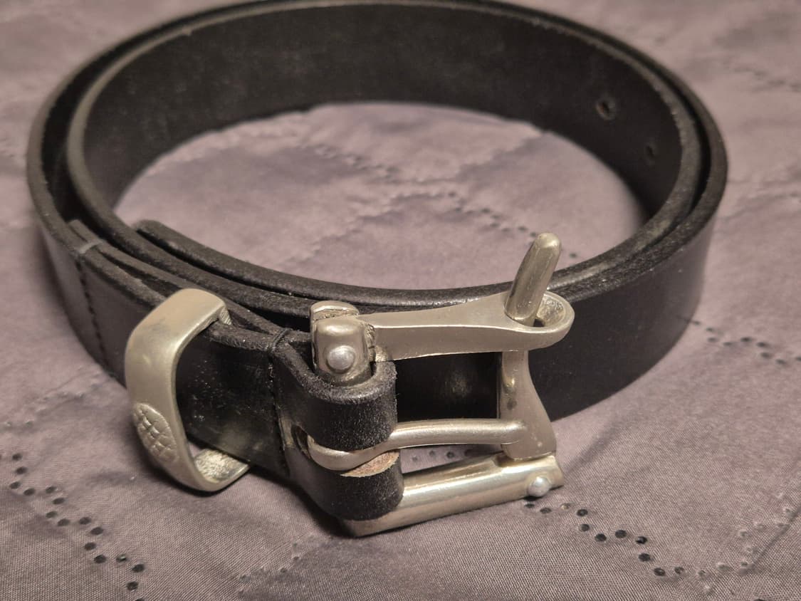 마틴페이지 1-1/4" 퀵 릴리즈 pewter 버클 벨트 블랙 34 상품이미지1