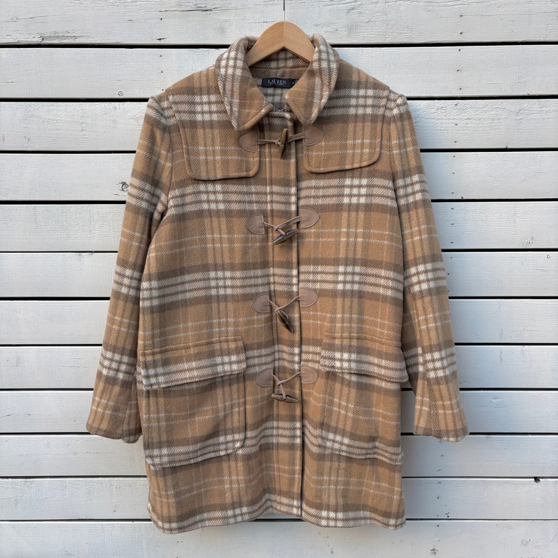 Polo 폴로 울 체크 코트 상품이미지1