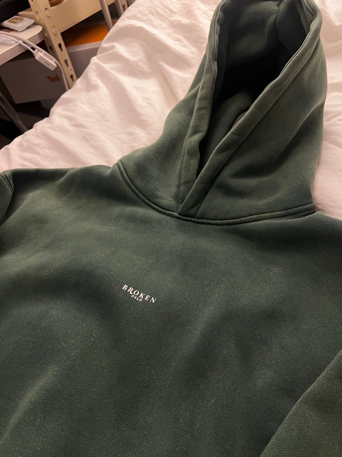 초판 broken oslo sun faded 후드티 그린 - M 상품이미지6
