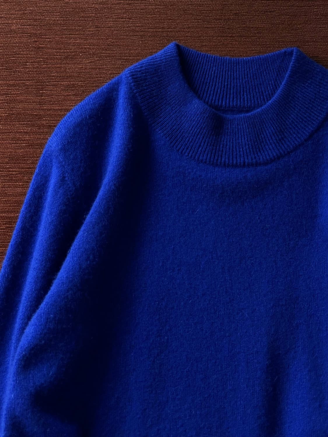 Pure cashmere design neck knit P/O 상품이미지3
