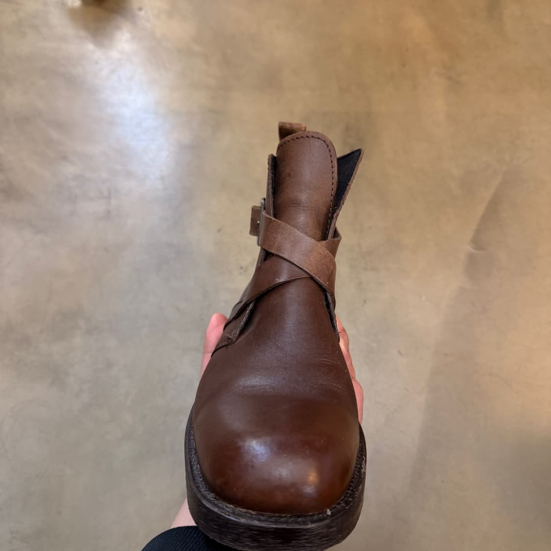 CIAK 피스톤 이탈리아 생산 앵클 벨트 부츠 43 상품이미지4