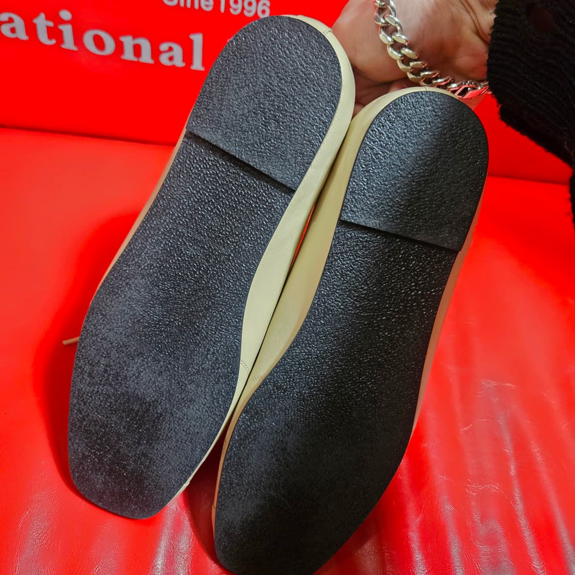 오르(Orr) 플레어 토 플렛 스니커즈 베이지 38.5 size 상품이미지6