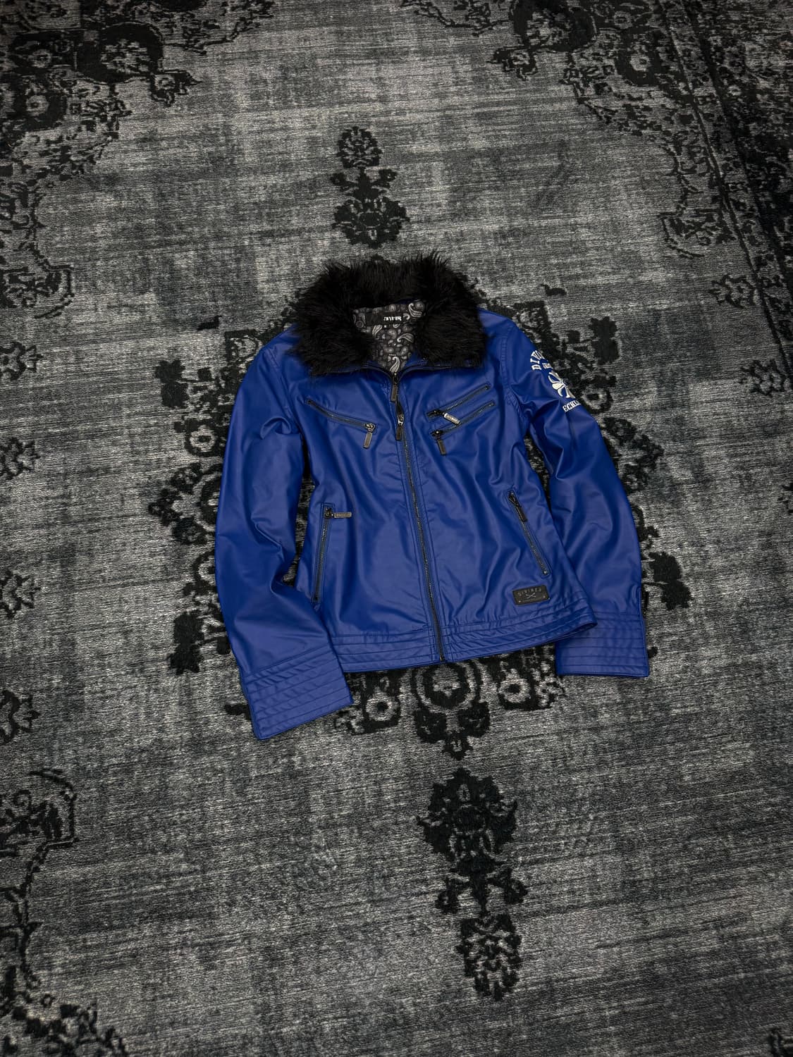 Diviner 00s vkei leather fur jacket 상품이미지1