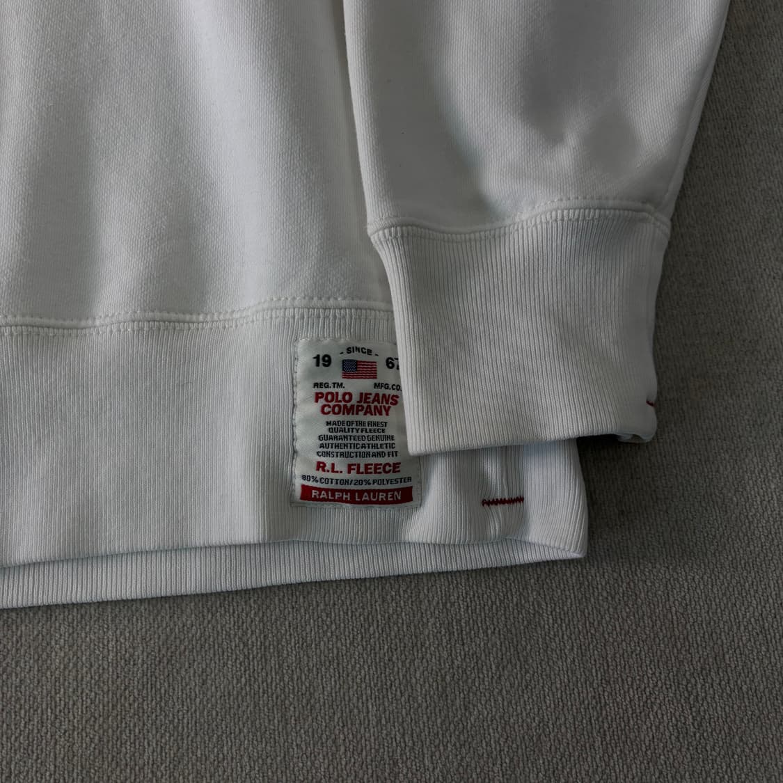 105 폴로랄프로렌 진스 빅로고 맨투맨 상품이미지2