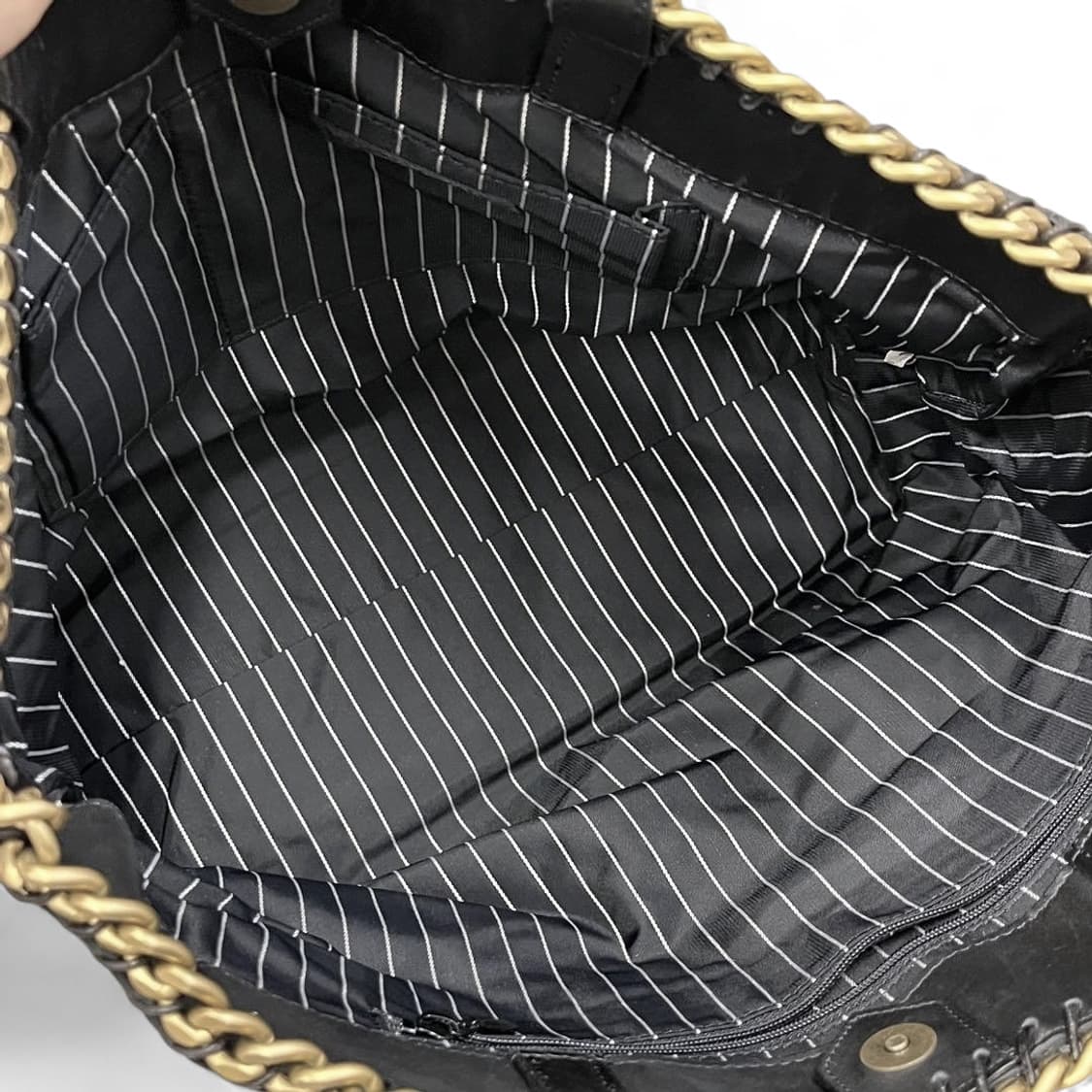 장폴고티에 골드체인 소가죽 토트백 y2k 상품이미지7