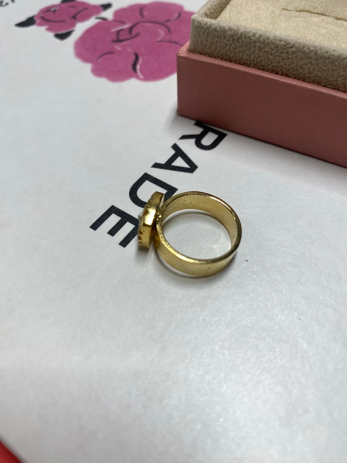 빈티지 골드톤 큐빅 반지 상품이미지4