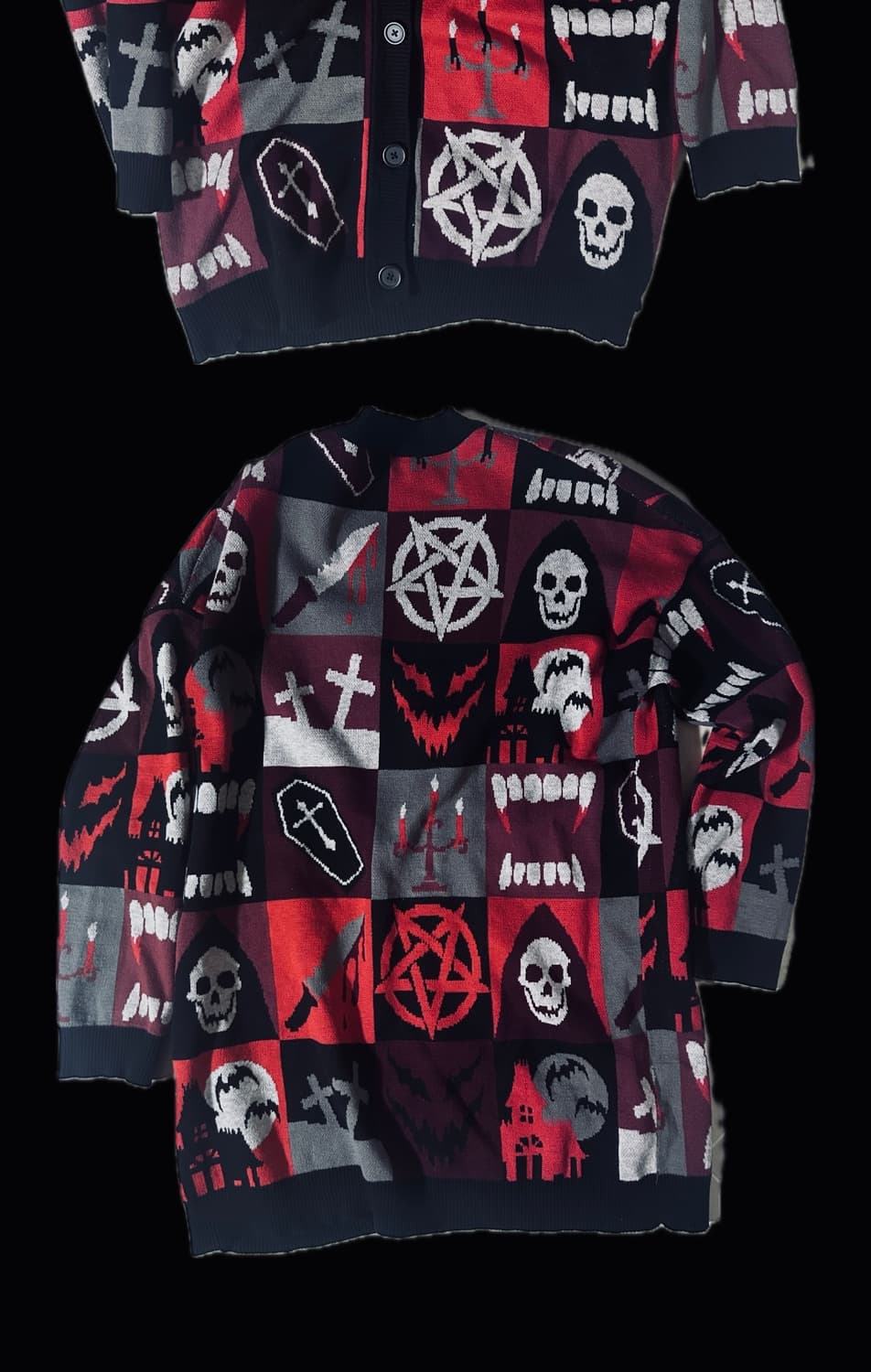 Dollskill widow 고스 펑크 하라주쿠 가디건 상품이미지2