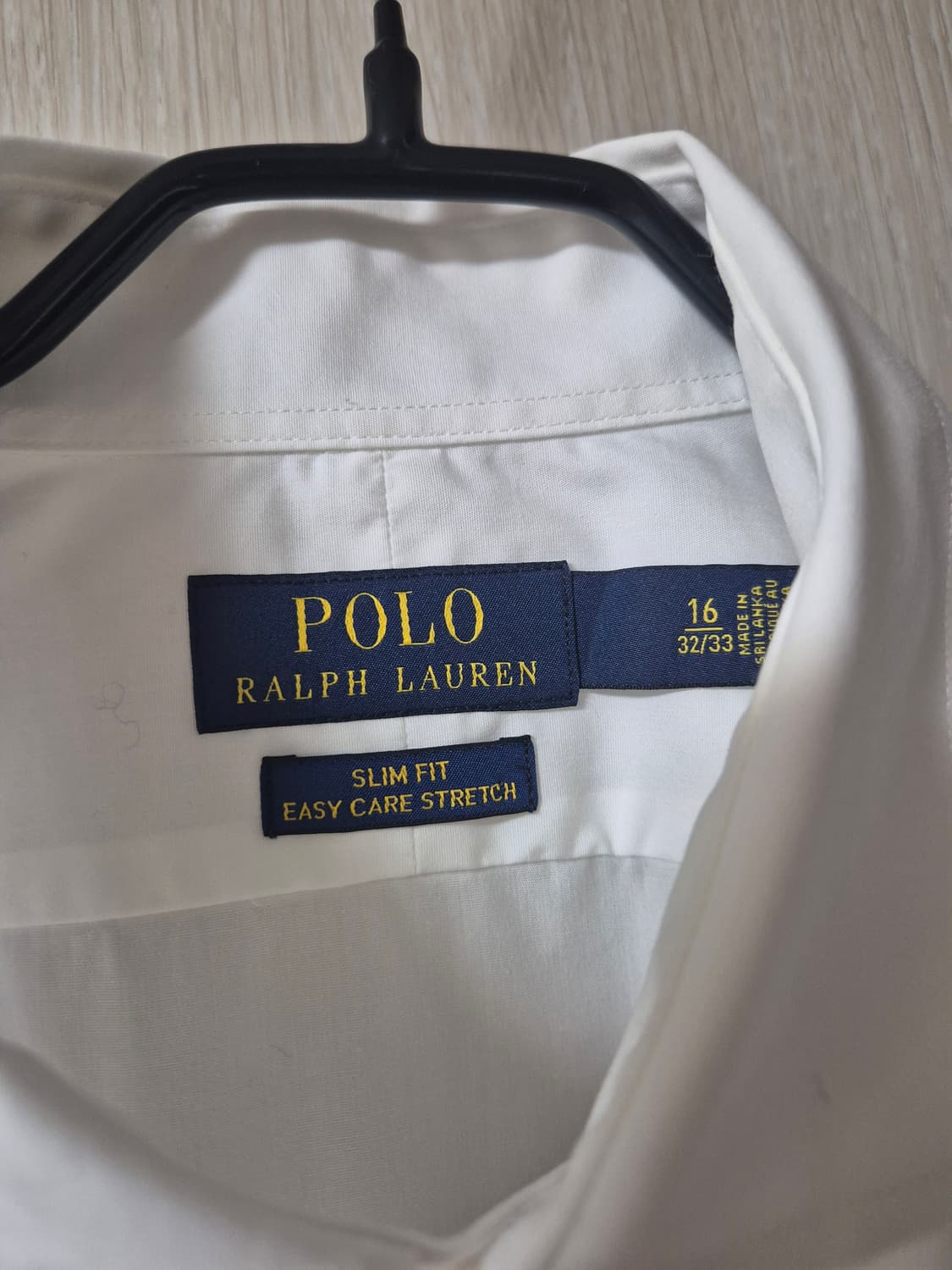 폴로 랄프로렌 이지케어 화이트 셔츠 남방 슬림핏 16 (32/34) 상품이미지4