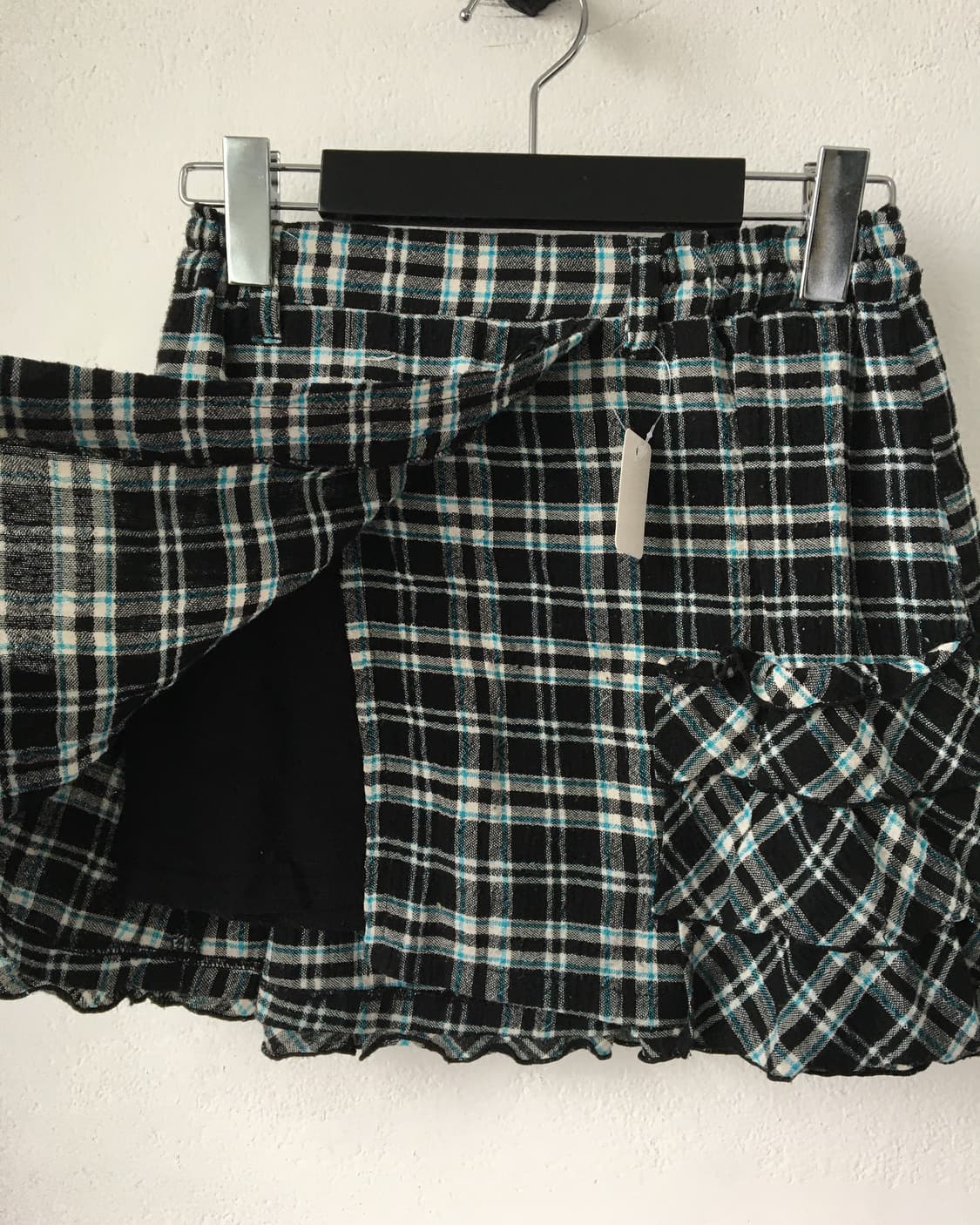 Check pattern mini skirt 상품이미지3