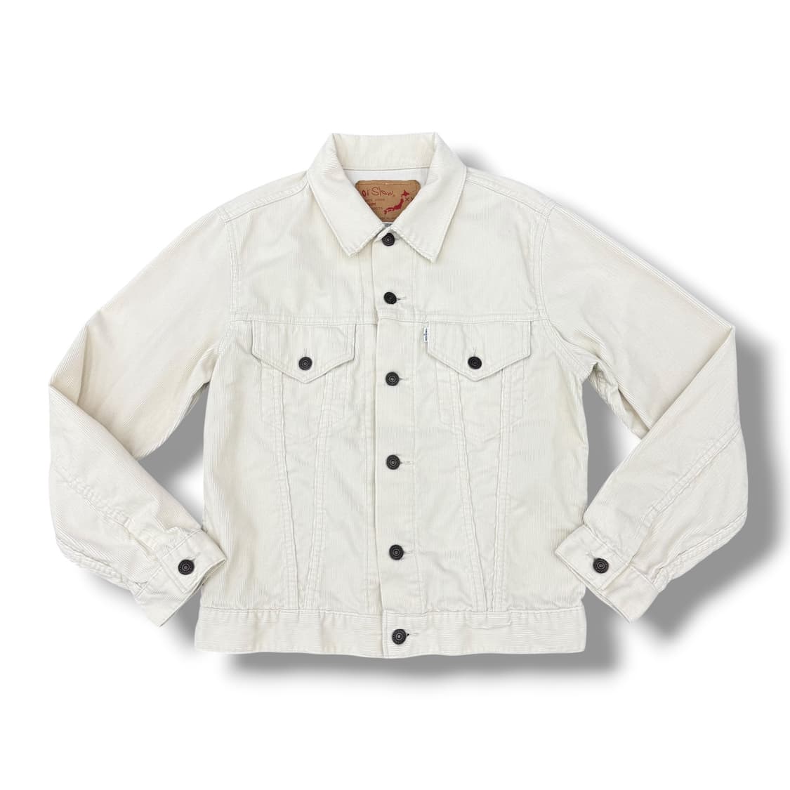 오어슬로우 코듀로이 화이트 숏자켓 상품이미지1