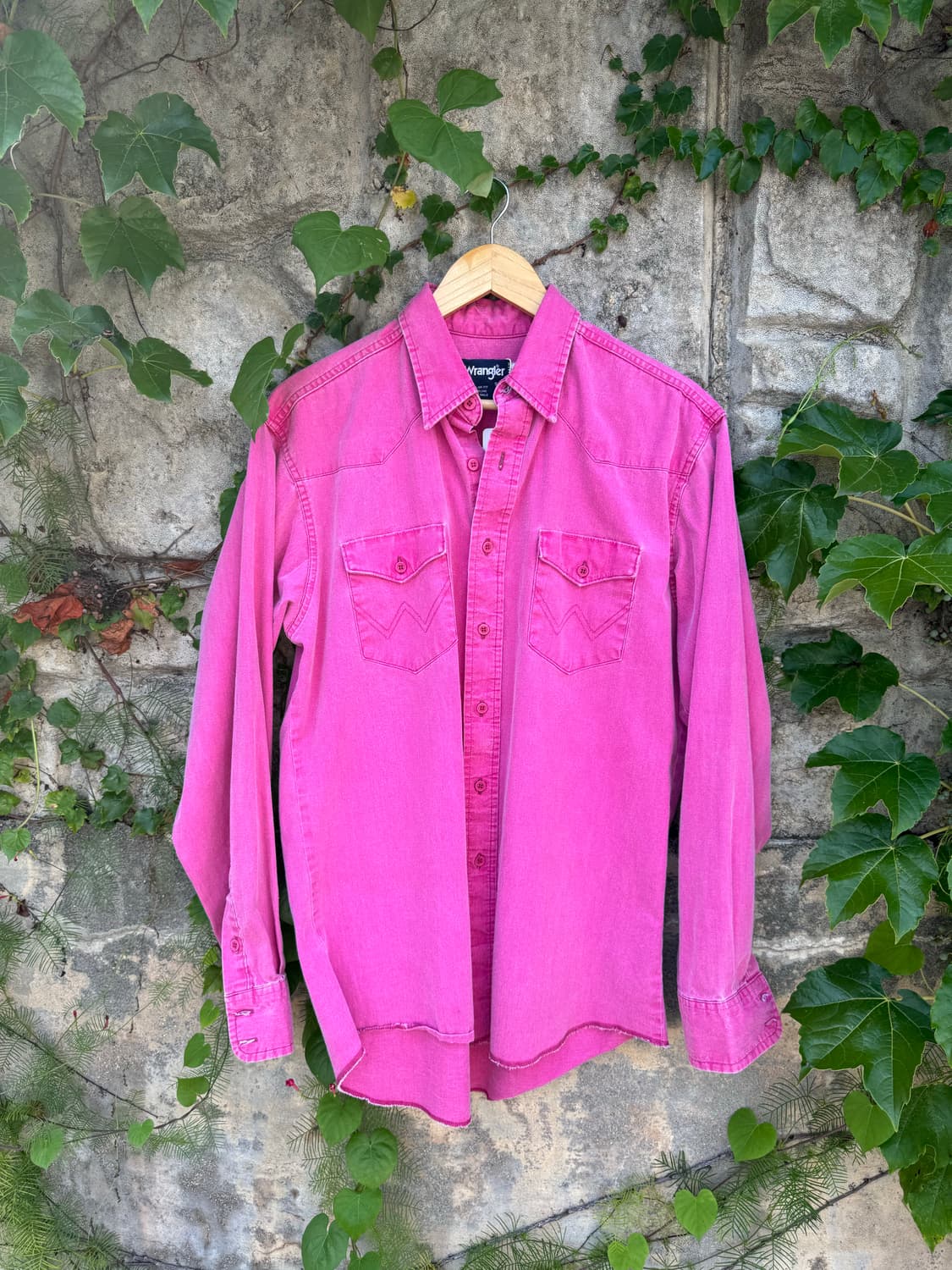 90s wrangler 랭글러 하드페이딩 브러쉬포퍼 웨스턴 셔츠 상품이미지1
