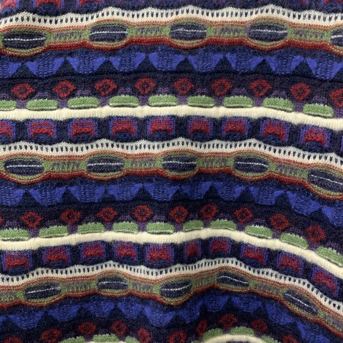 빈티지 멀티컬러 케이블 라운드 니트 상품이미지2