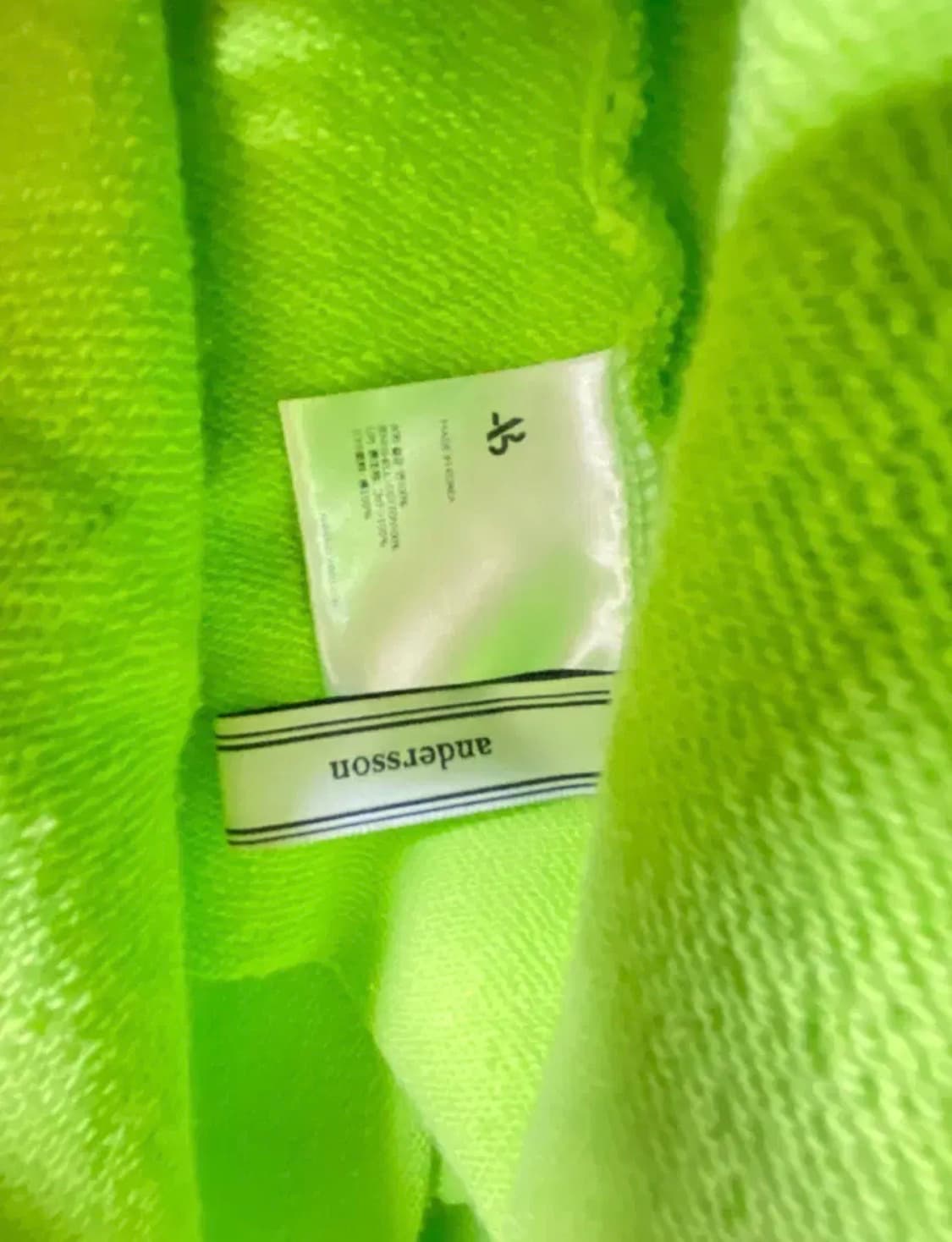 앤더슨벨 시그니처 라임 후디 맨투맨 M 상품이미지8